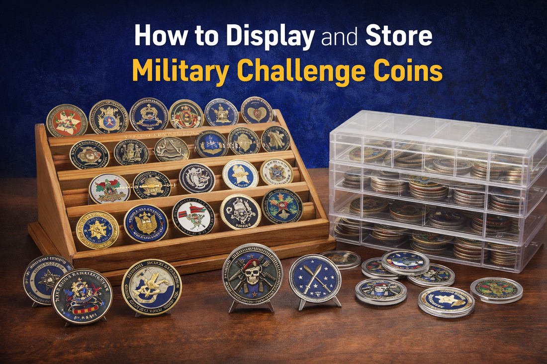 How to Display and Store Military Challenge Coins