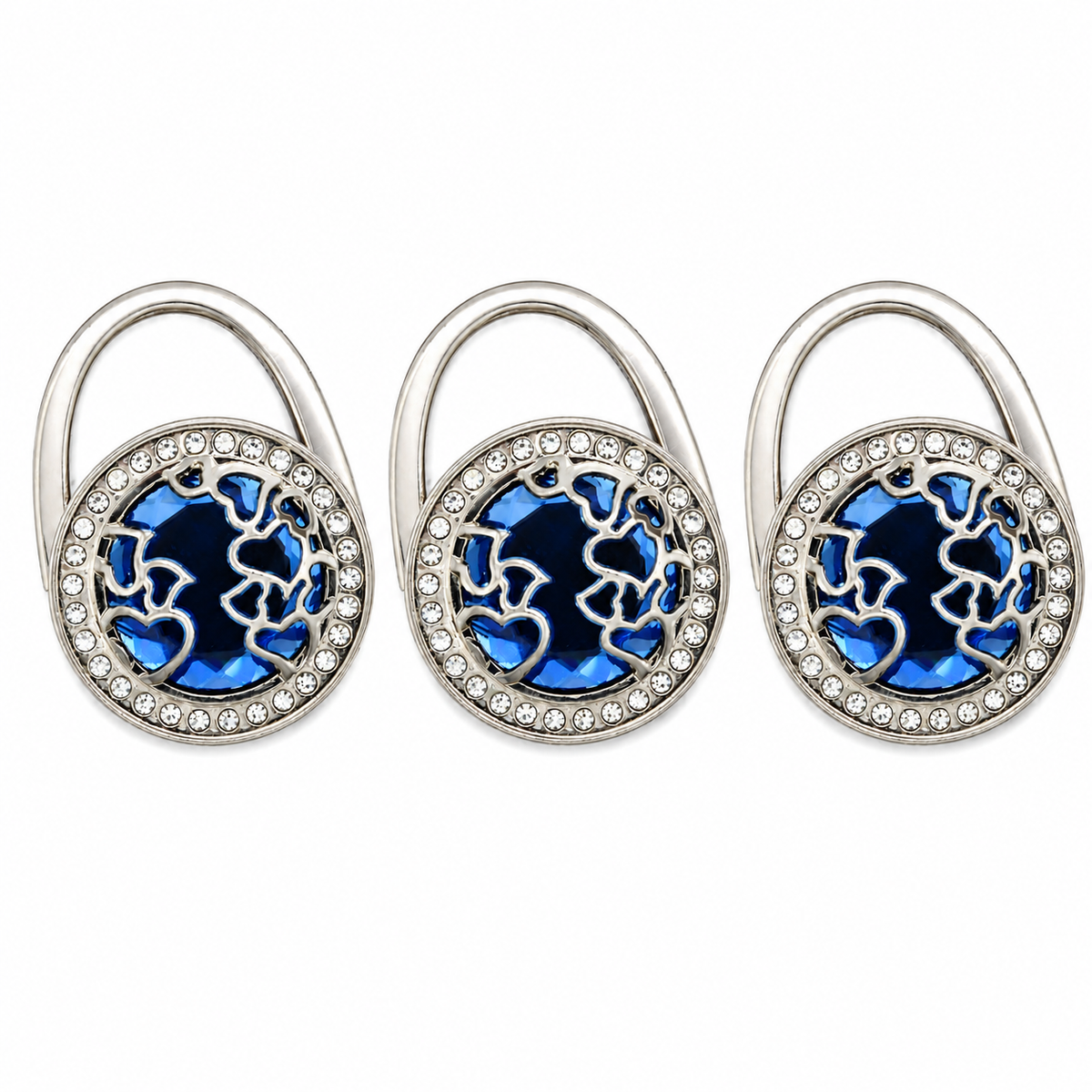 Luxe Crystal Foldable Purse Hook – Elegant Handbag Hanger