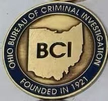 Ohio BCI Bureau of Criminal Investigation Attorney General Challenge Coin Copper Collectible