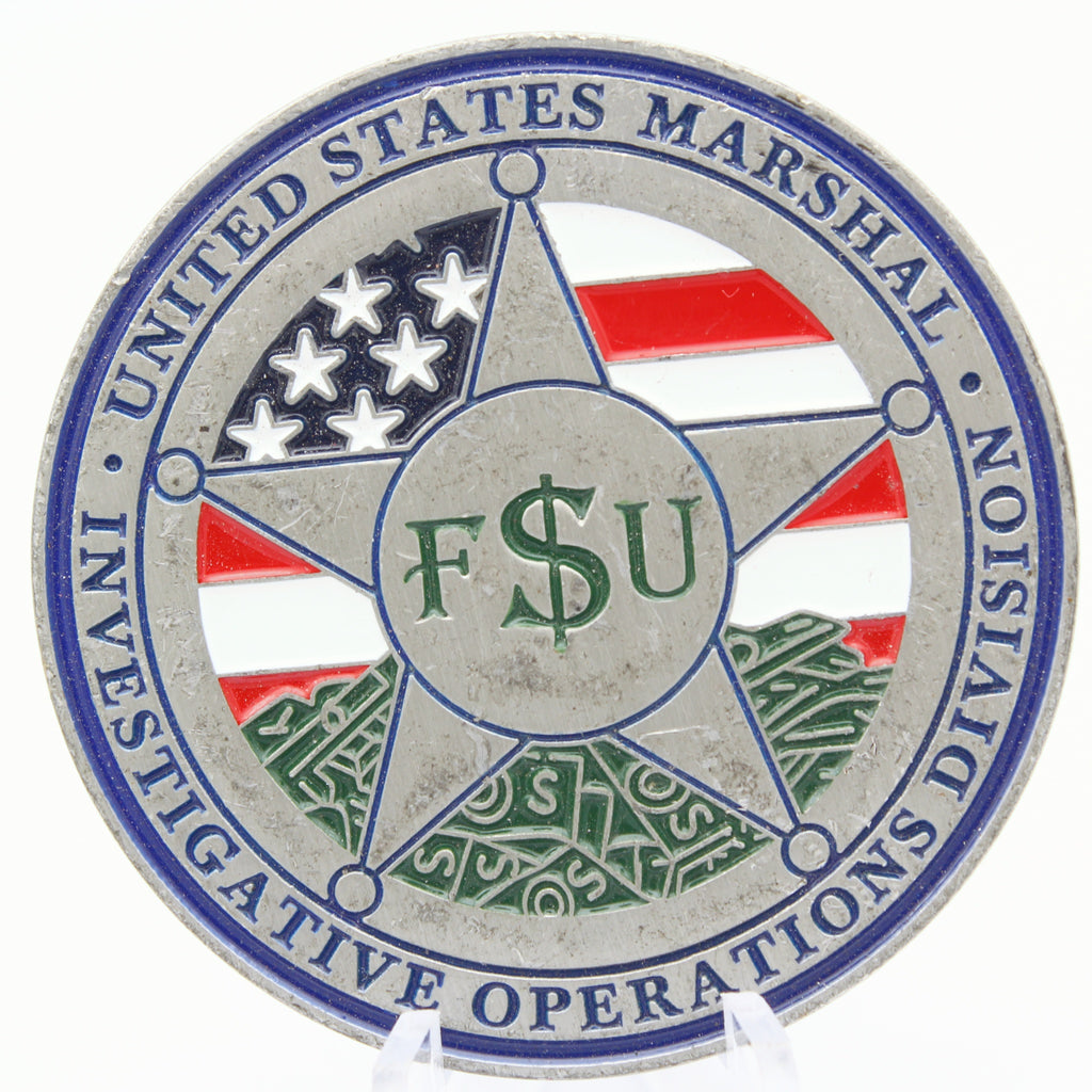 United States Marshals Service FSU Investigative Operations Challenge Coin – 2 Inch Bronze