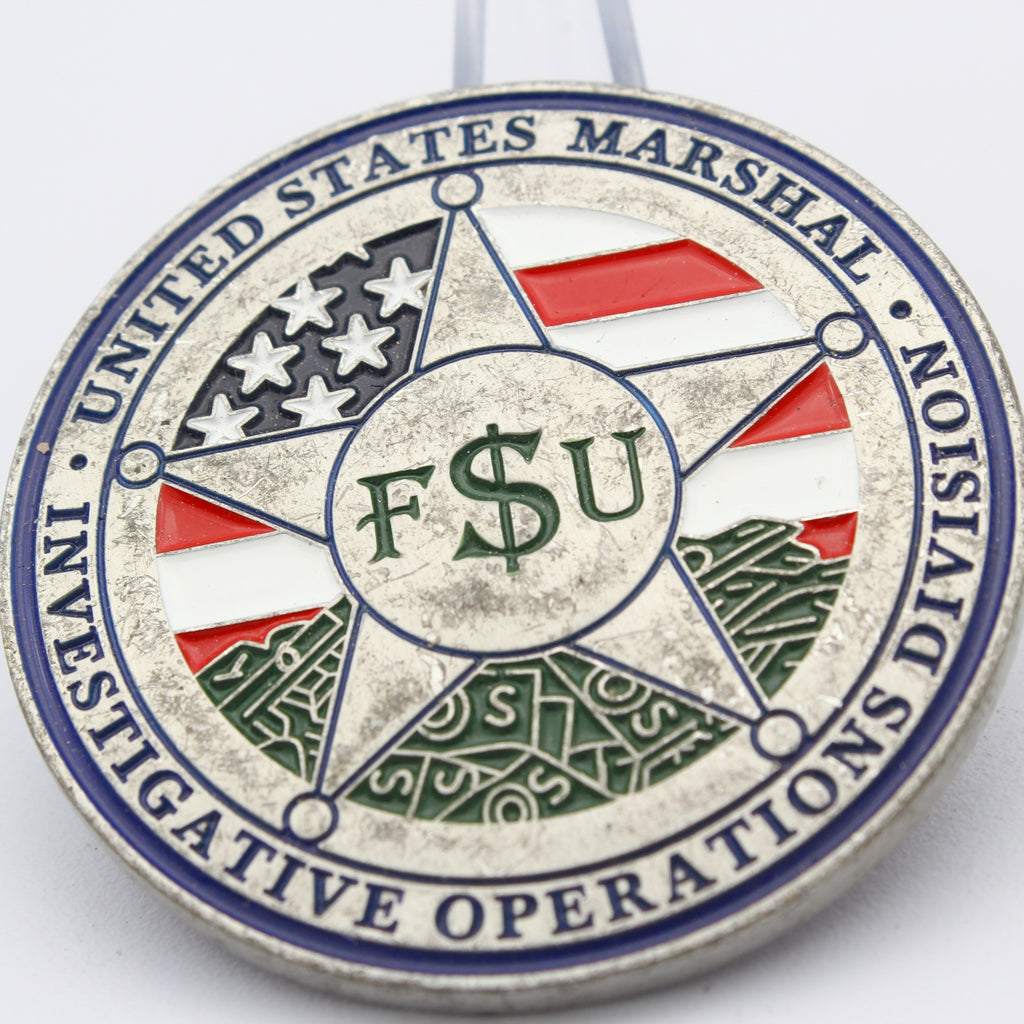 United States Marshals Service FSU Investigative Operations Challenge Coin – 2 Inch Bronze