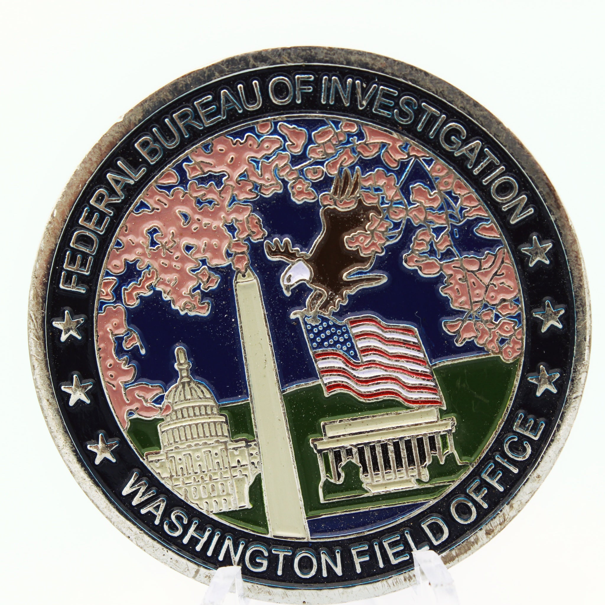 Federal Bureau of Investigation FBI WFO Challenge Coin – Washington Field Office, 1.75" Brass - Pre-Owned