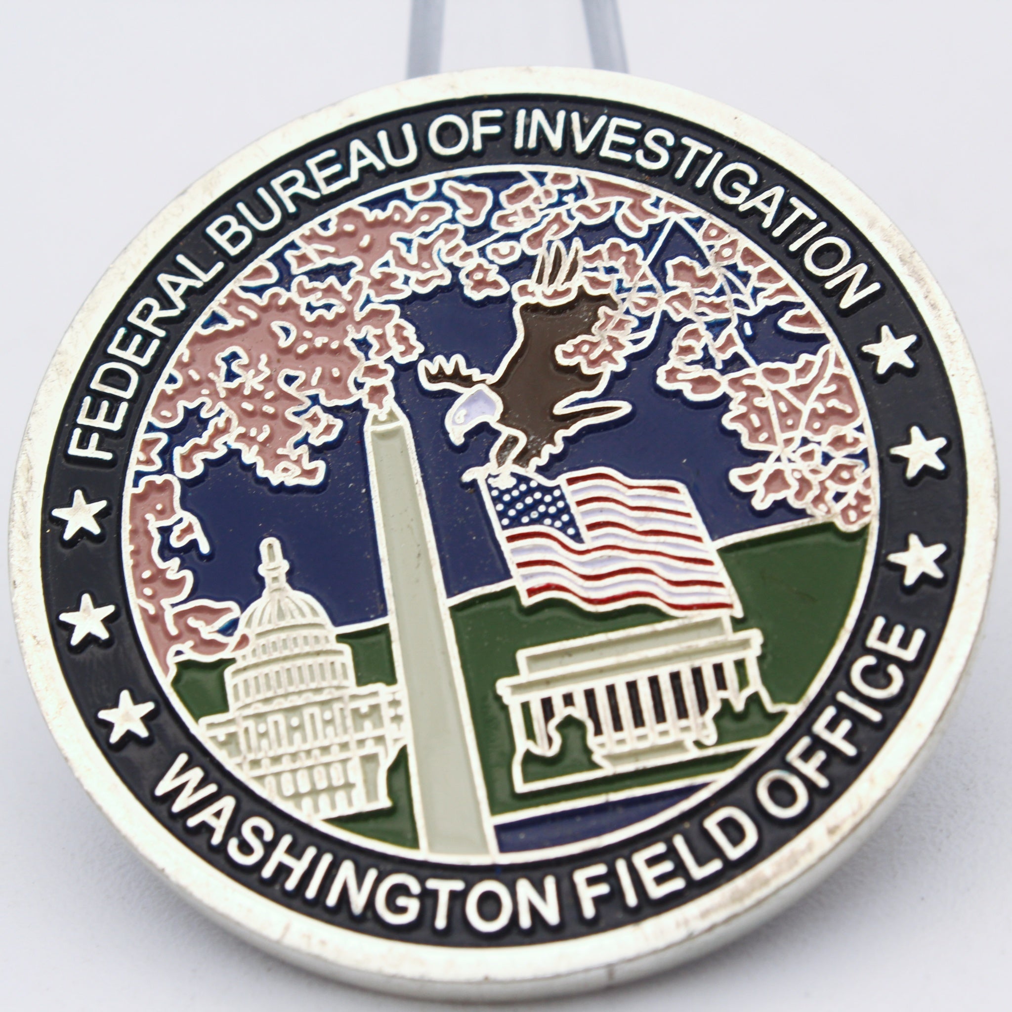 Federal Bureau of Investigation FBI WFO Challenge Coin – Washington Field Office, 1.75" Brass - Pre-Owned
