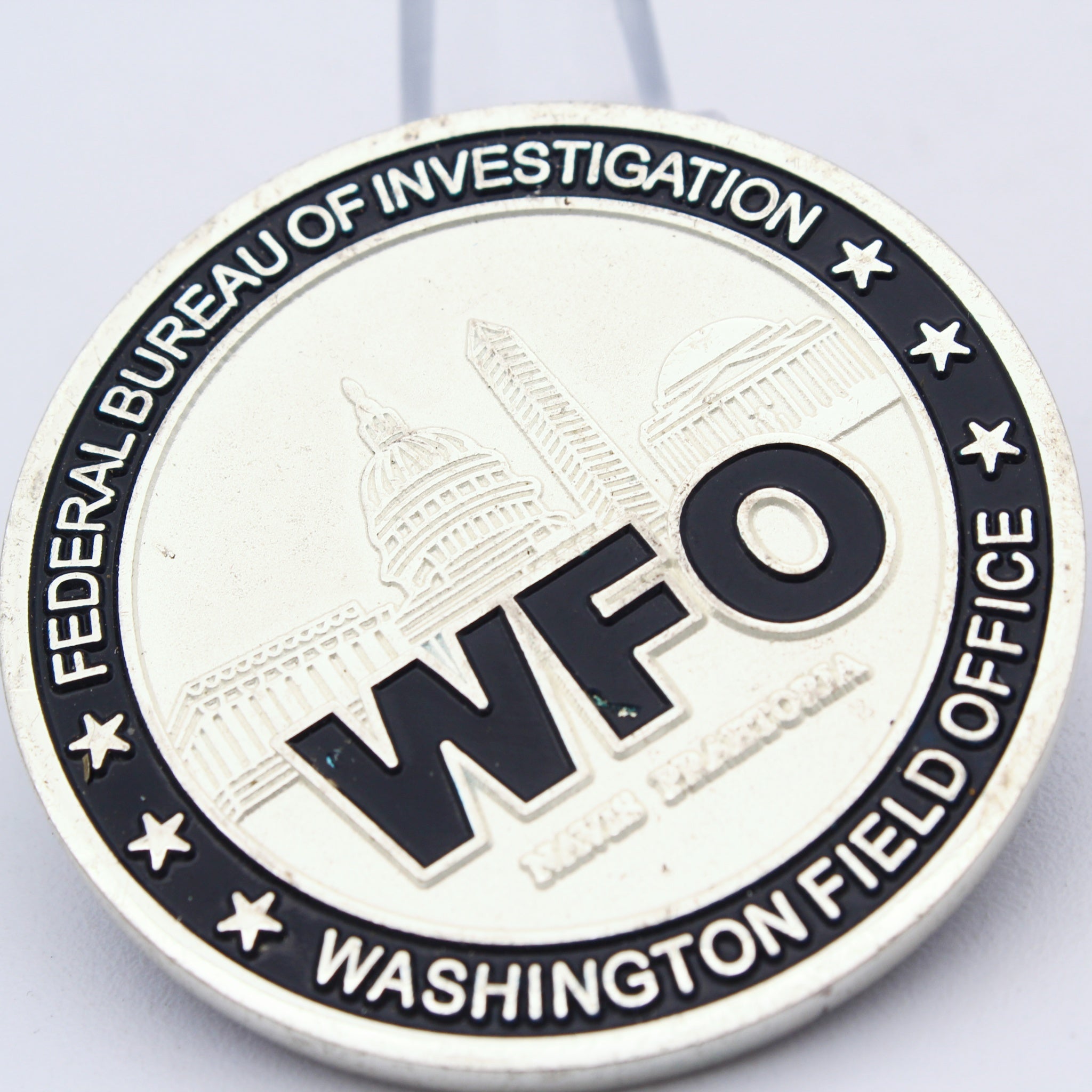Federal Bureau of Investigation FBI WFO Challenge Coin – Washington Field Office, 1.75" Brass - Pre-Owned