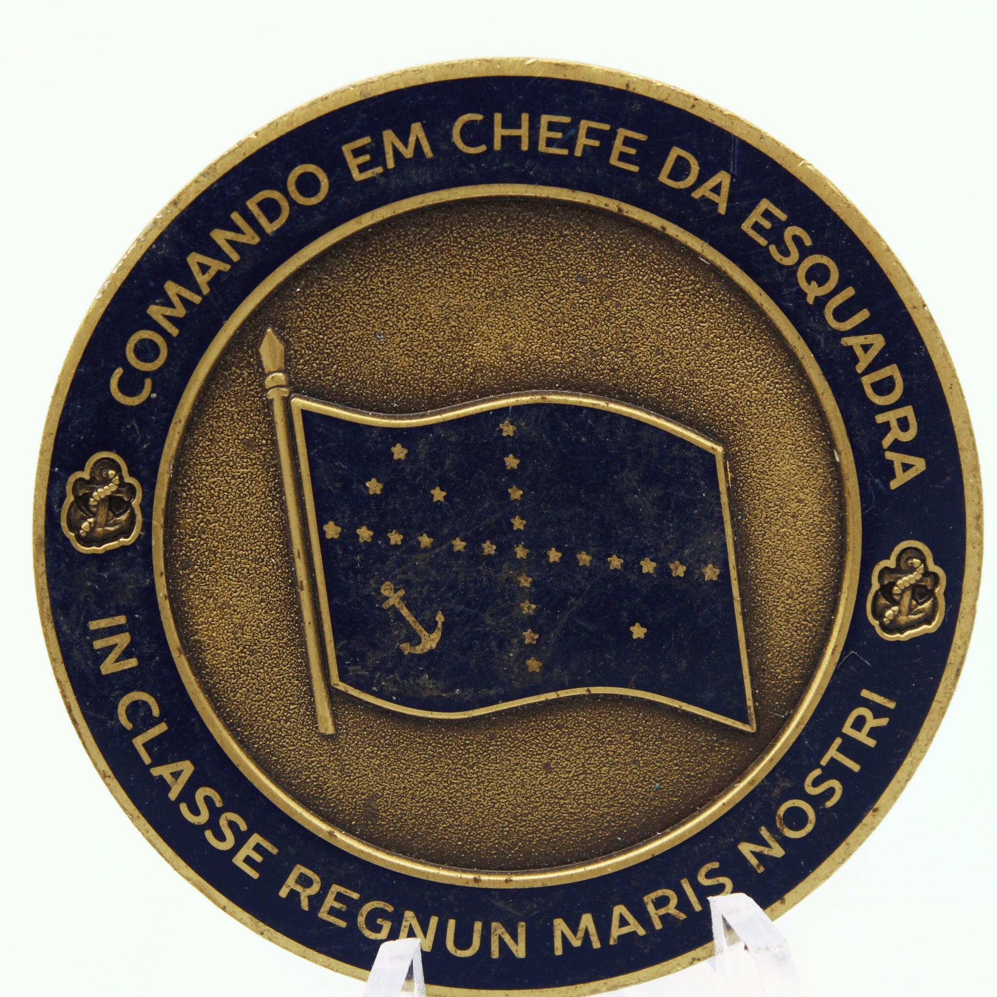 Marinha do Brasil Challenge Coin – Comando em Chefe da Esquadra – Bronze 1.75" - Pre-Owned