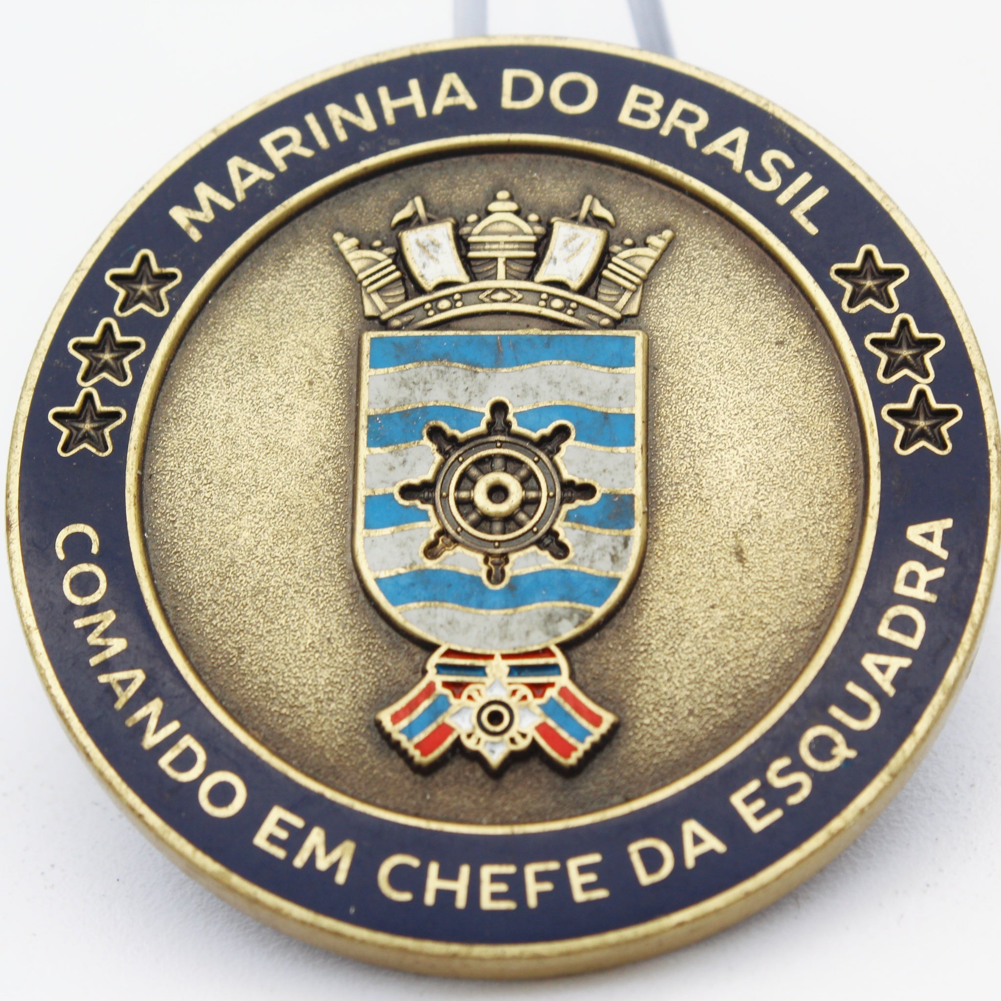 Marinha do Brasil Challenge Coin – Comando em Chefe da Esquadra – Bronze 1.75" - Pre-Owned