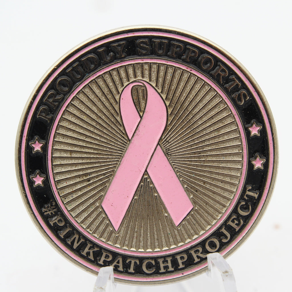 Ossining EMS New York Pink Patch Project Challenge Coin – 1.5” Copper Pre-Owned Collectible