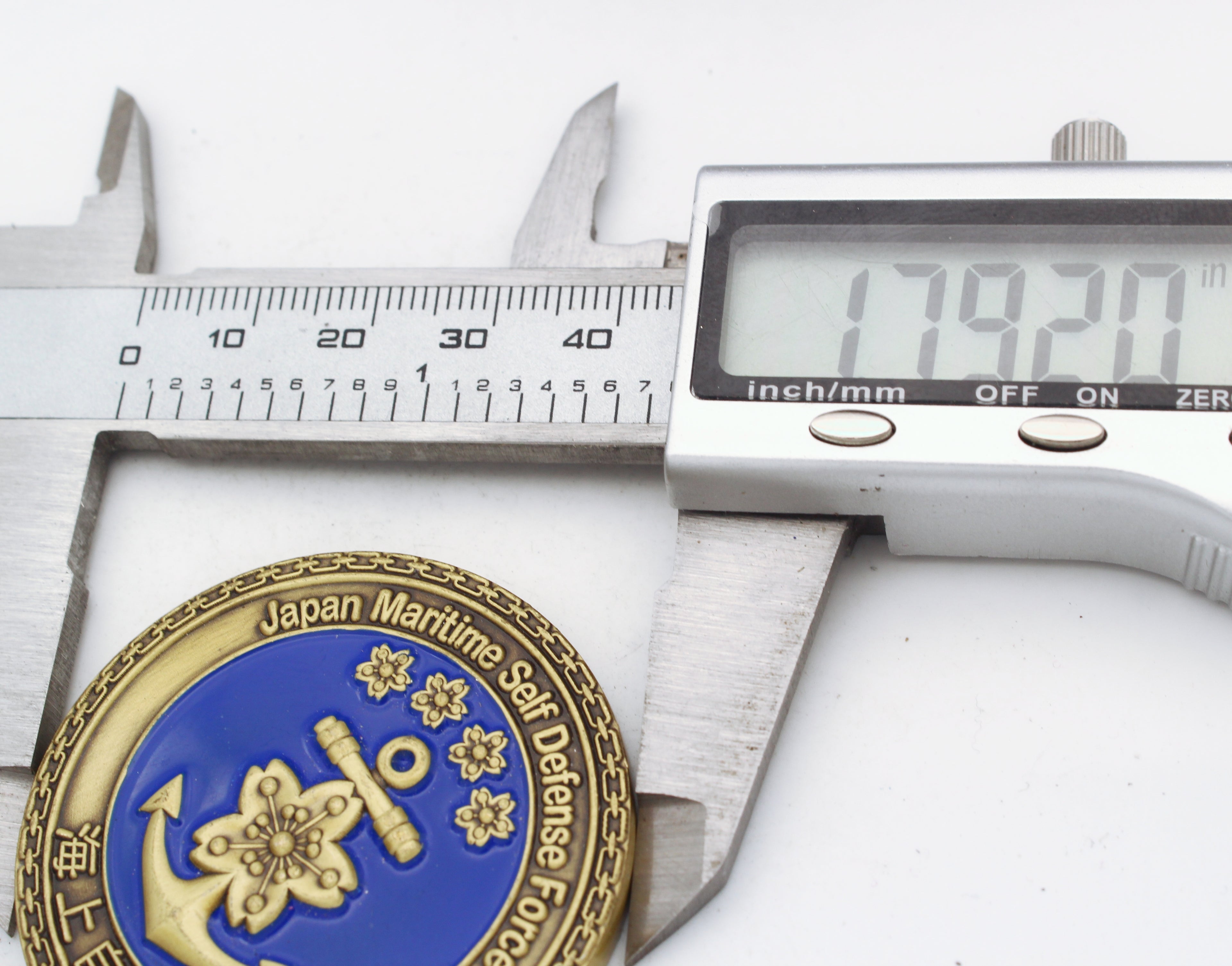 Japan Maritime Self-Defense Force Challenge Coin – ADM Ryo Sakai Bronze 1.75 Inch - Pre-Owned