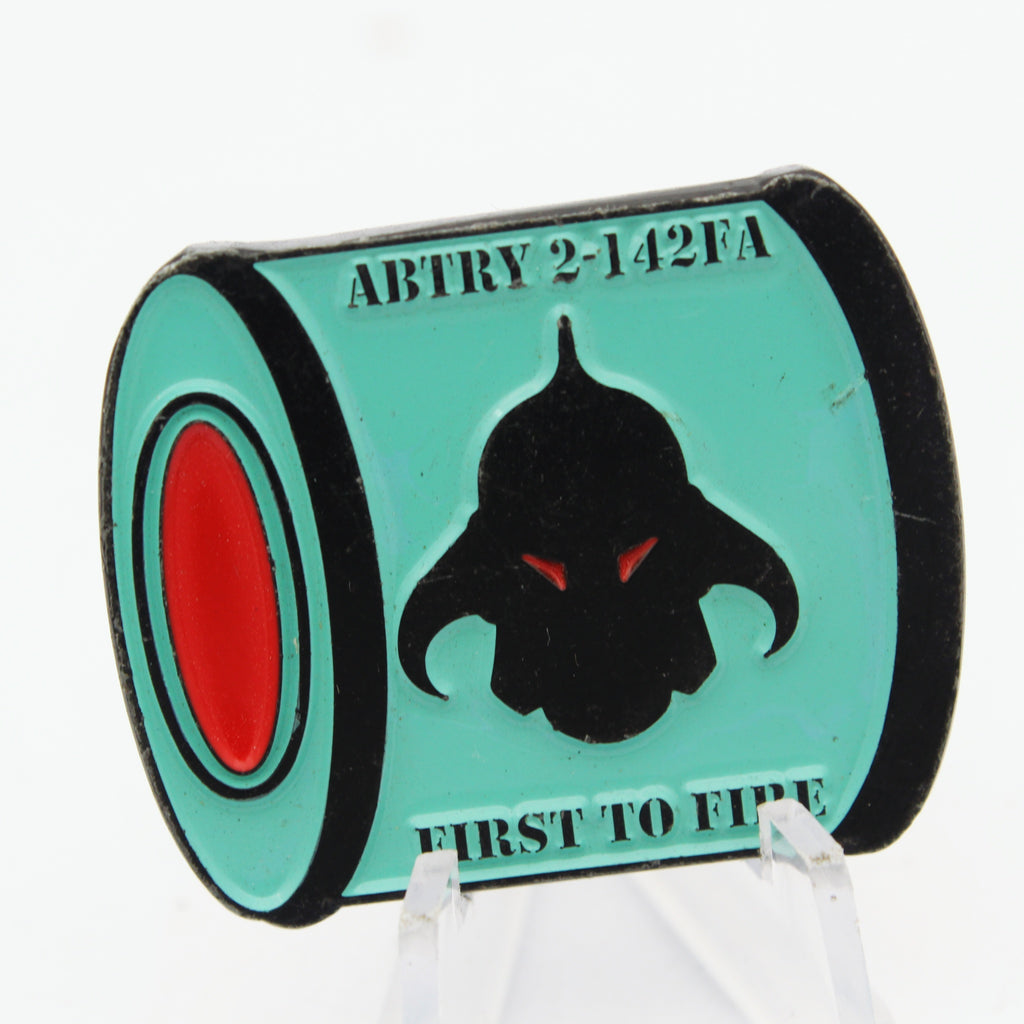 2-142 FA Field Artillery First to Fire Challenge Coin – 1.5” Copper Pre-Owned Collectible