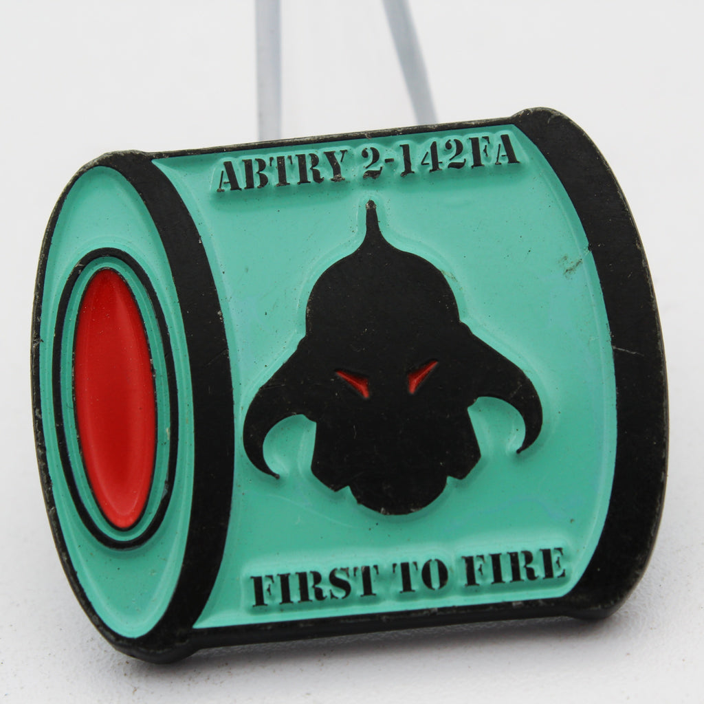 2-142 FA Field Artillery First to Fire Challenge Coin – 1.5” Copper Pre-Owned Collectible