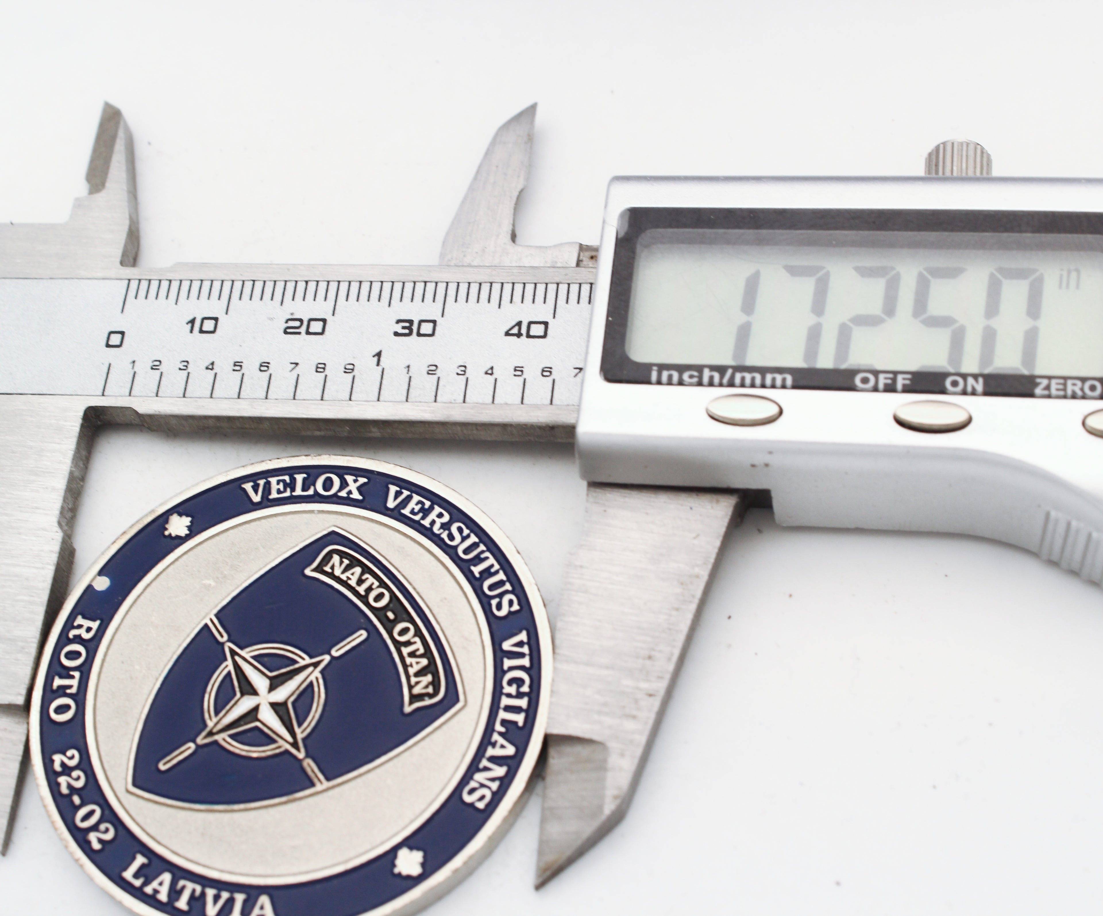 NATO Latvia ROTO 22-02 Challenge Coin – CFP Signal Squadron Bronze 1.75 Inch - Pre-Owned