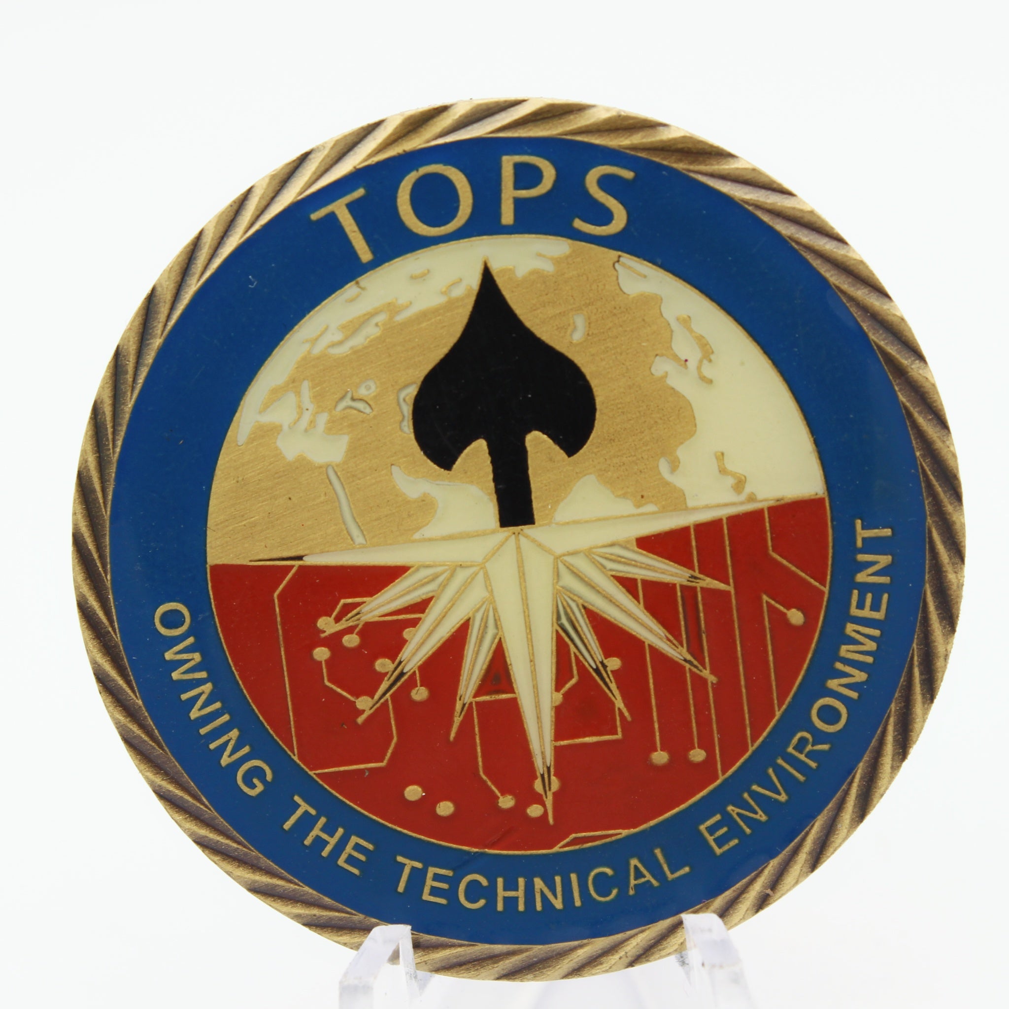 CIA TOPS Challenge Coin – Owning the Technical Environment – Bronze 1.75 Inch - Pre-Owned