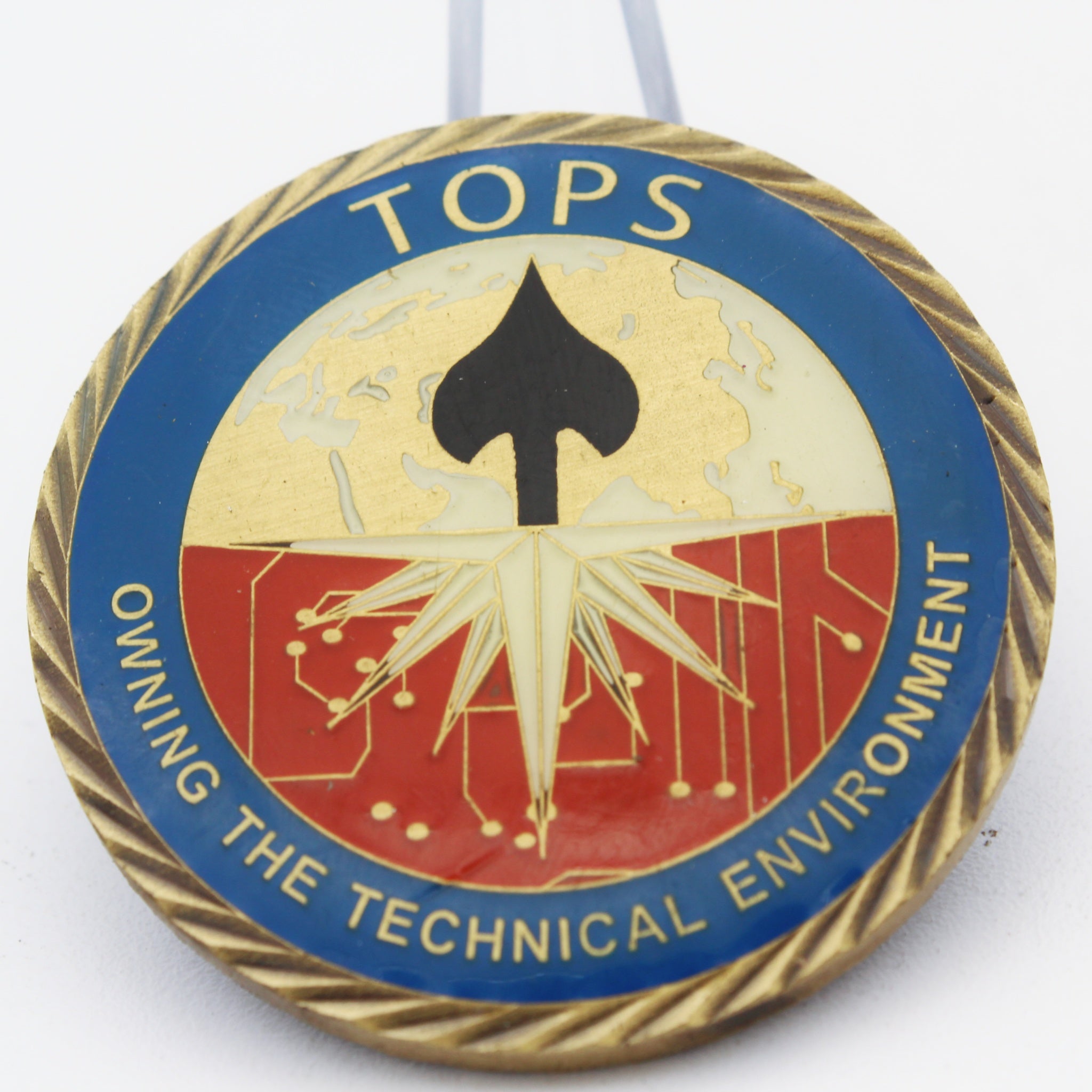 CIA TOPS Challenge Coin – Owning the Technical Environment – Bronze 1.75 Inch - Pre-Owned
