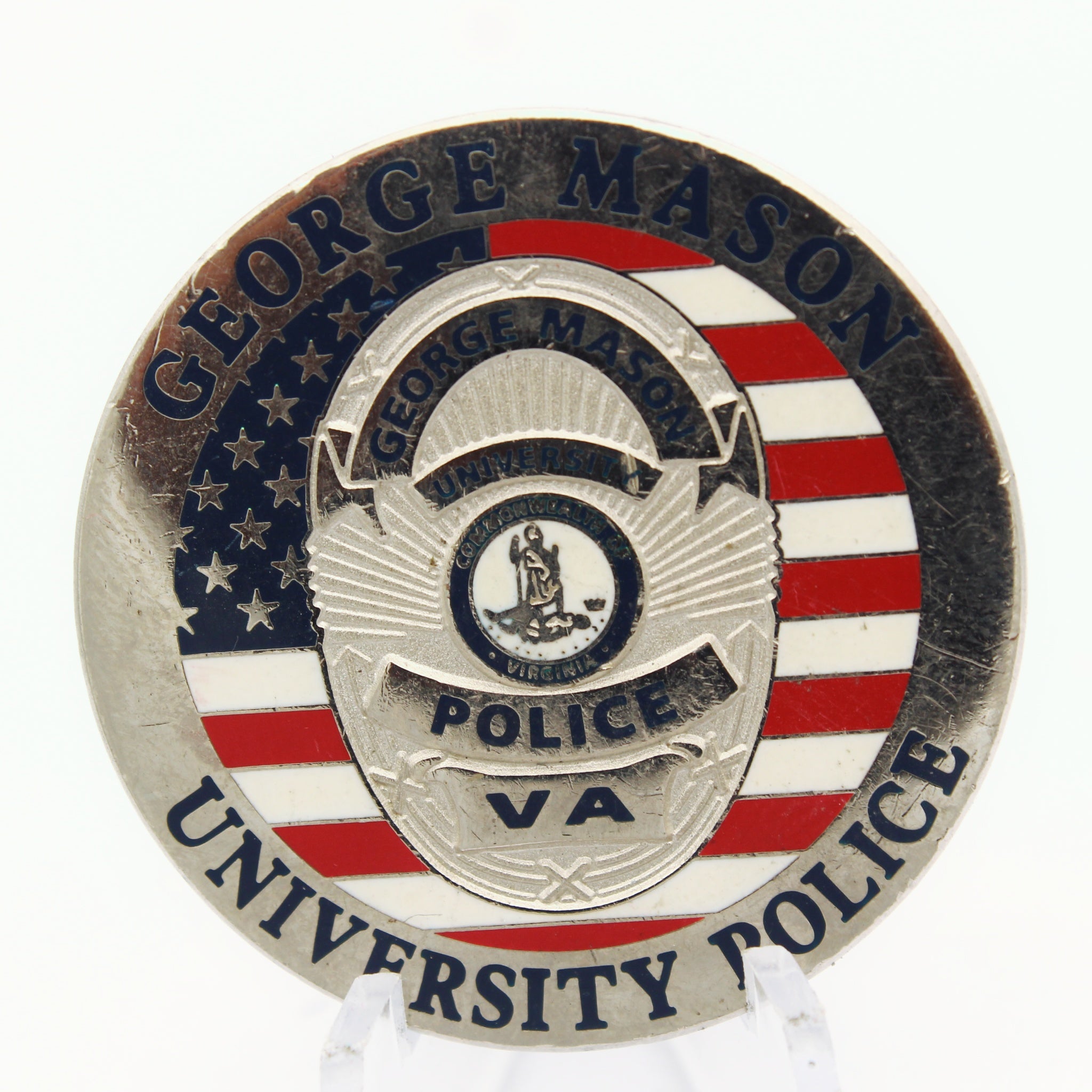George Mason University Police Challenge Coin – 1.5” Copper Pre-Owned VA Collectible