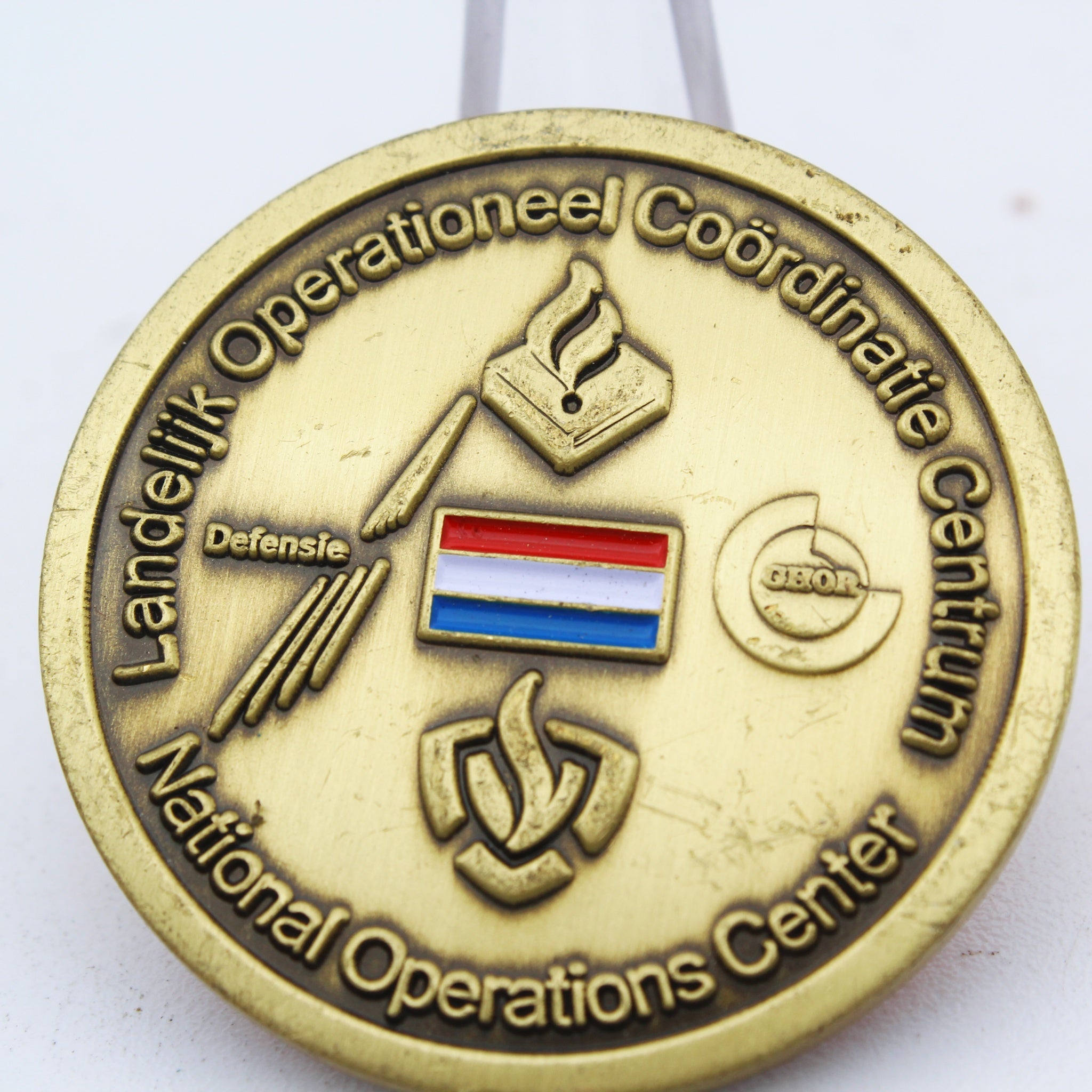 Dutch National Operations Center Challenge Coin – 1.5” Copper Pre-Owned Defense Collectible