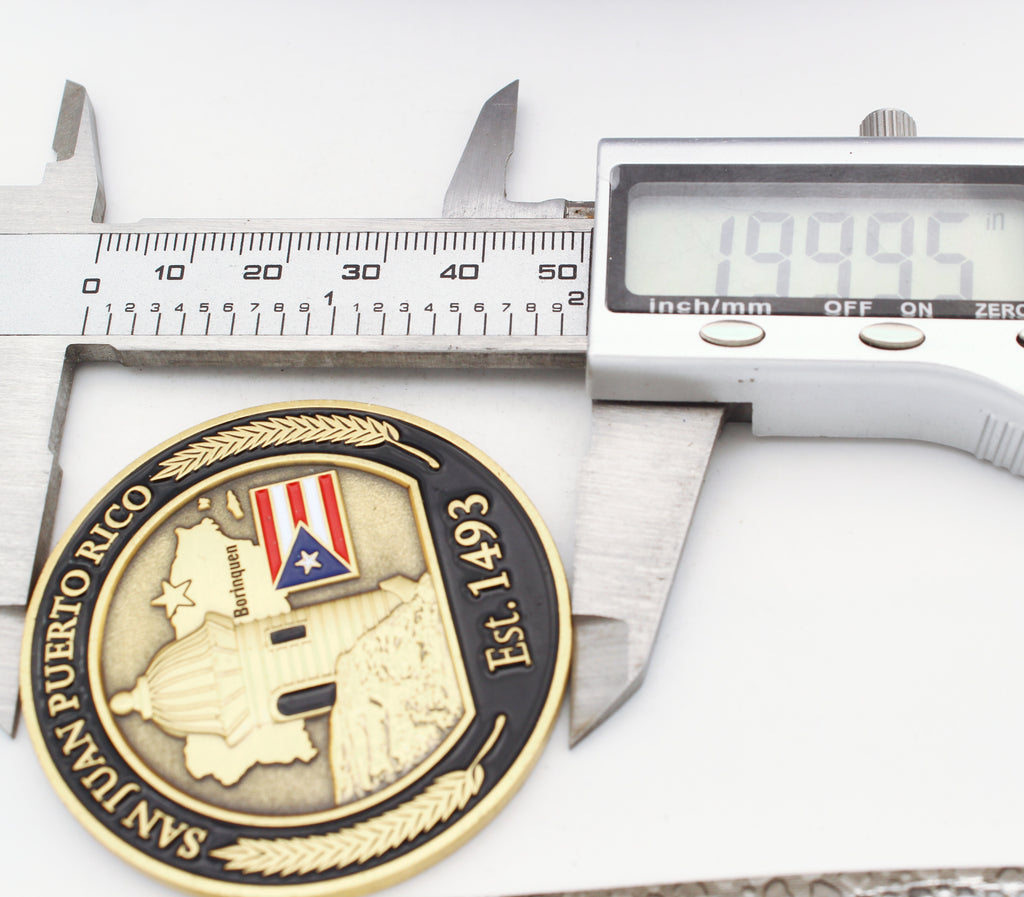 United States Secret Service San Juan Resident Office Puerto Rico Challenge Coin 2" Copper - Pre-Owned