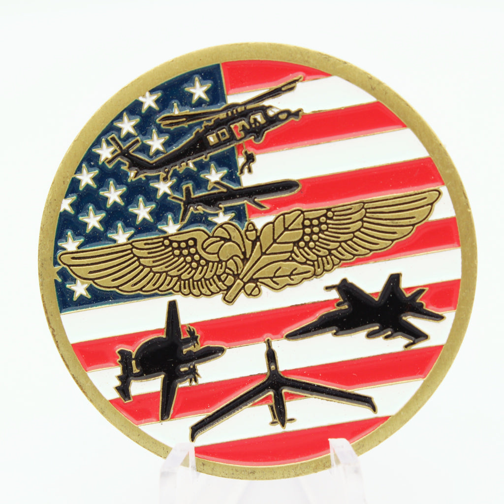 US Navy Supply Corps Foundation Patuxent River Aviation Challenge Coin – 1.75 Inch Copper - Pre-Owned