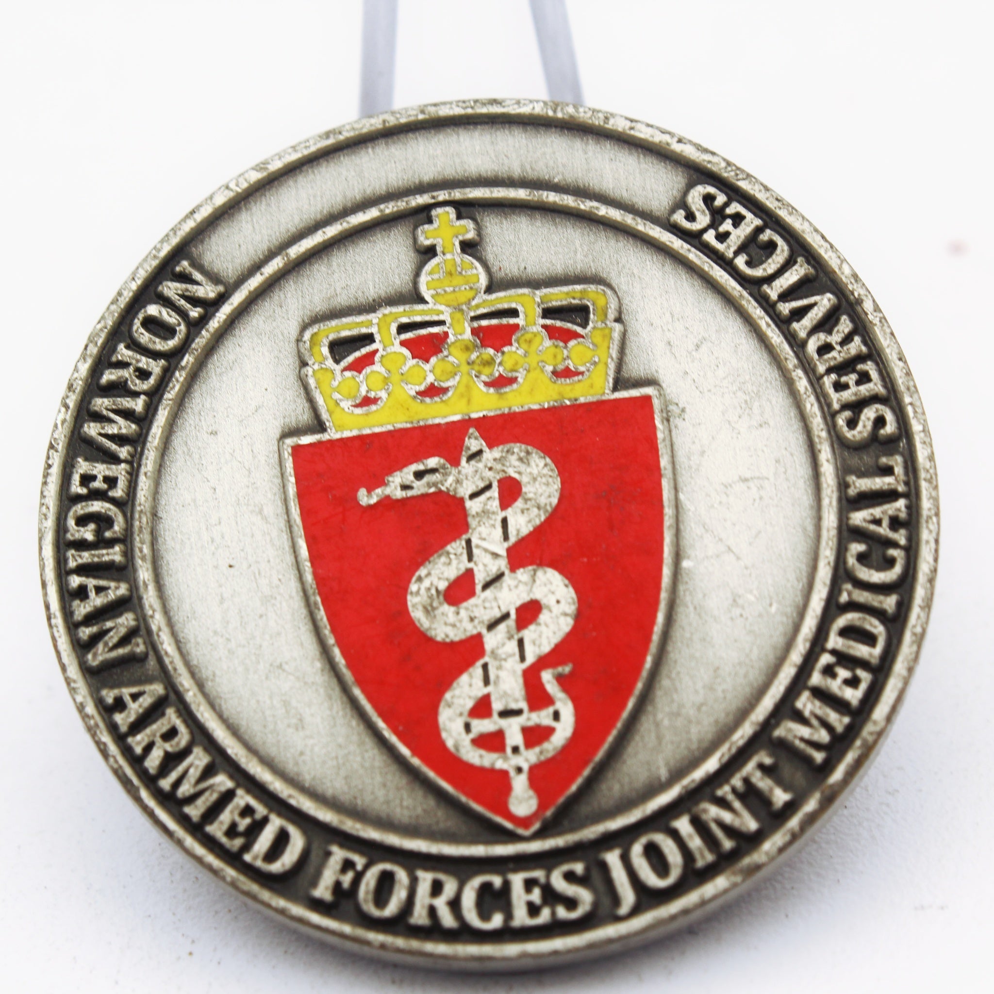 Norwegian Armed Forces Joint Medical Services Surgeon General Challenge Coin – 1.5 Inch Copper Collectible Pre-owned