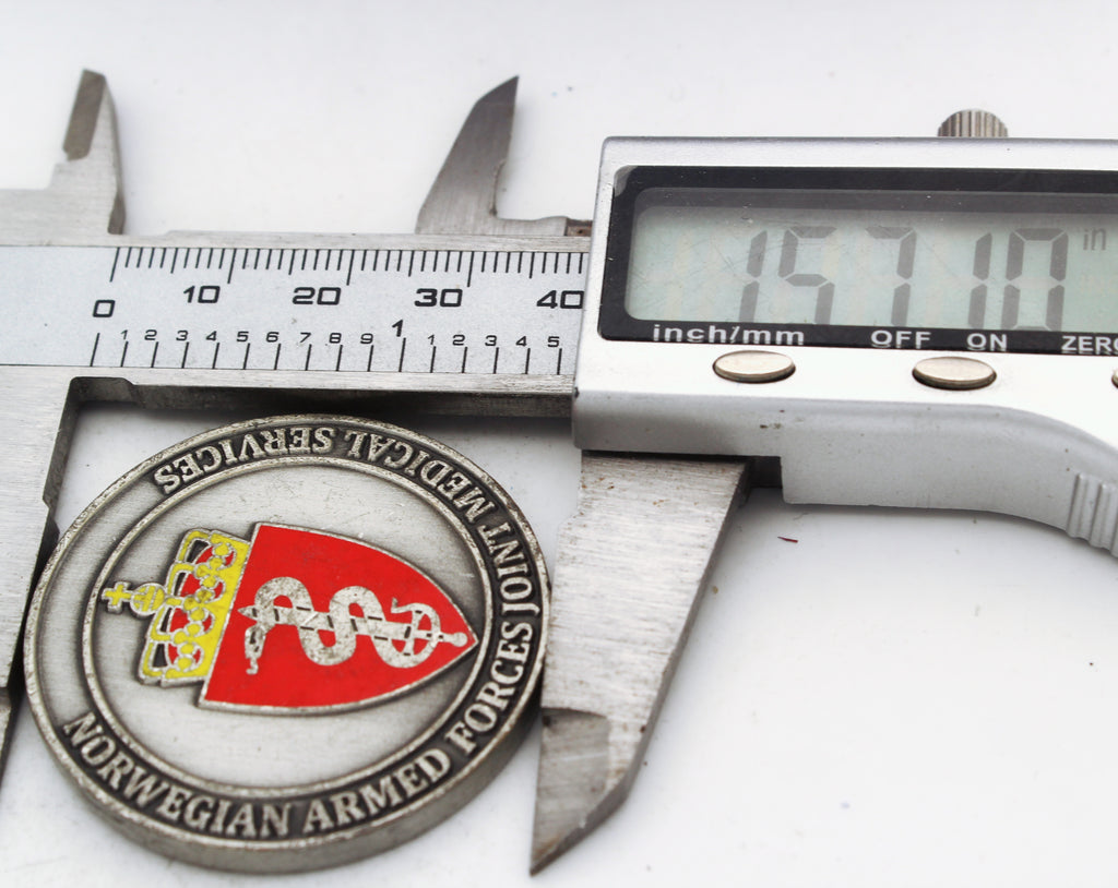 Norwegian Armed Forces Joint Medical Services Surgeon General Challenge Coin – 1.5 Inch Copper Collectible Pre-owned