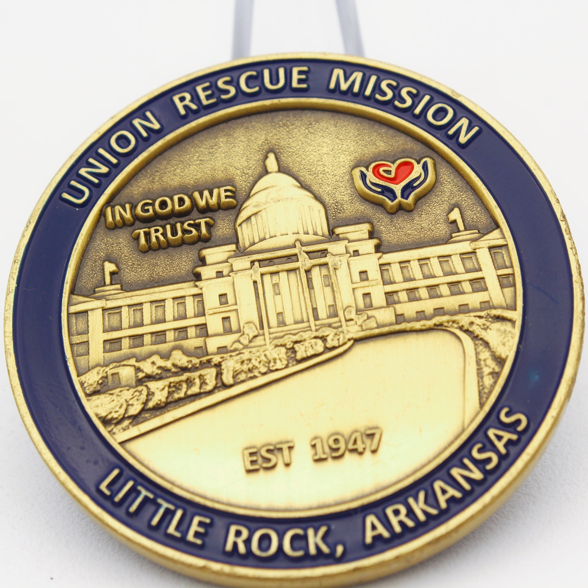 Union Rescue Mission "Restoring Hope Rebuilding Lives" Bronze Challenge Coin 1.75" - Pre-Owned