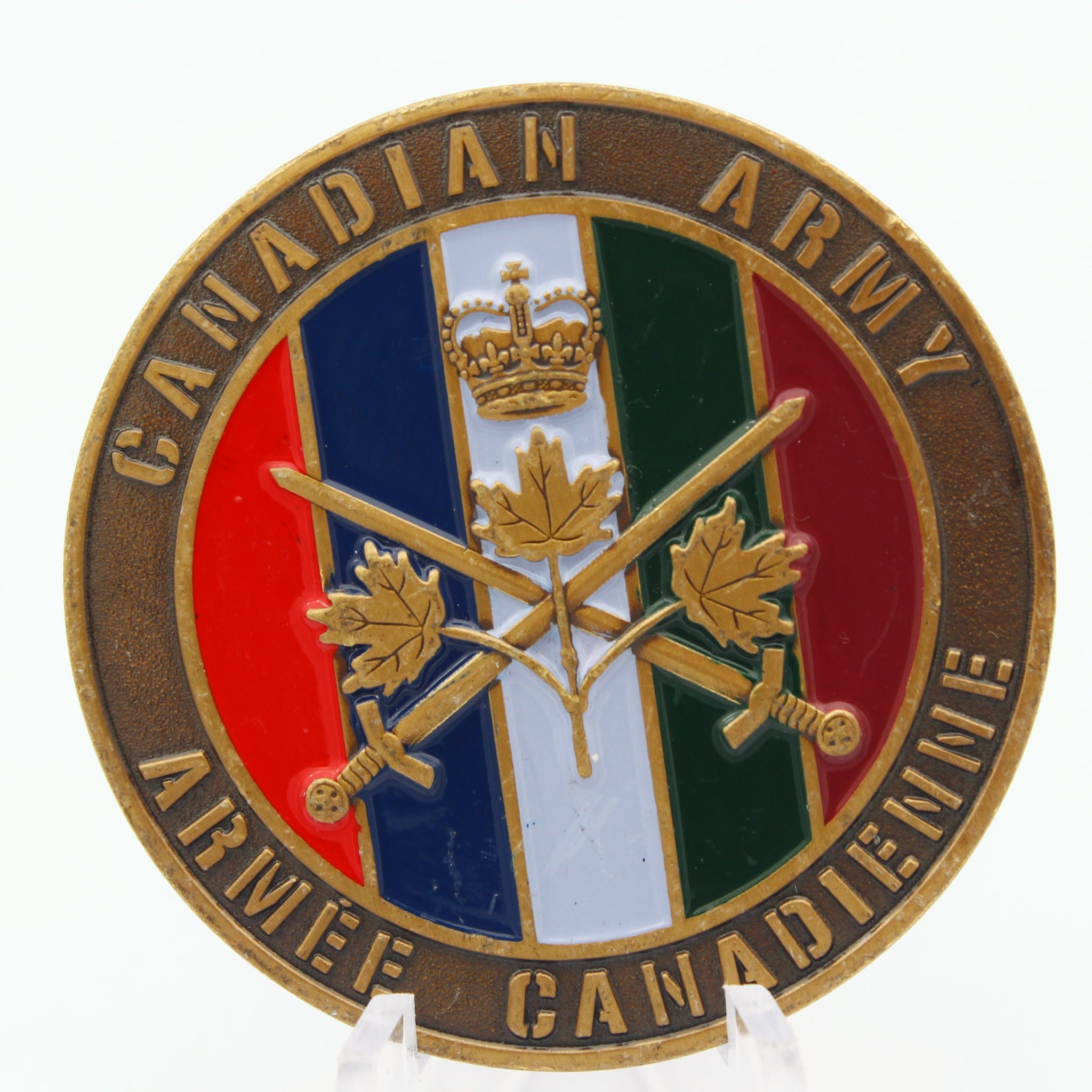 Canadian Army Paratroopers "Strong Proud Ready" Challenge Coin 1.75" Copper - Pre-Owned