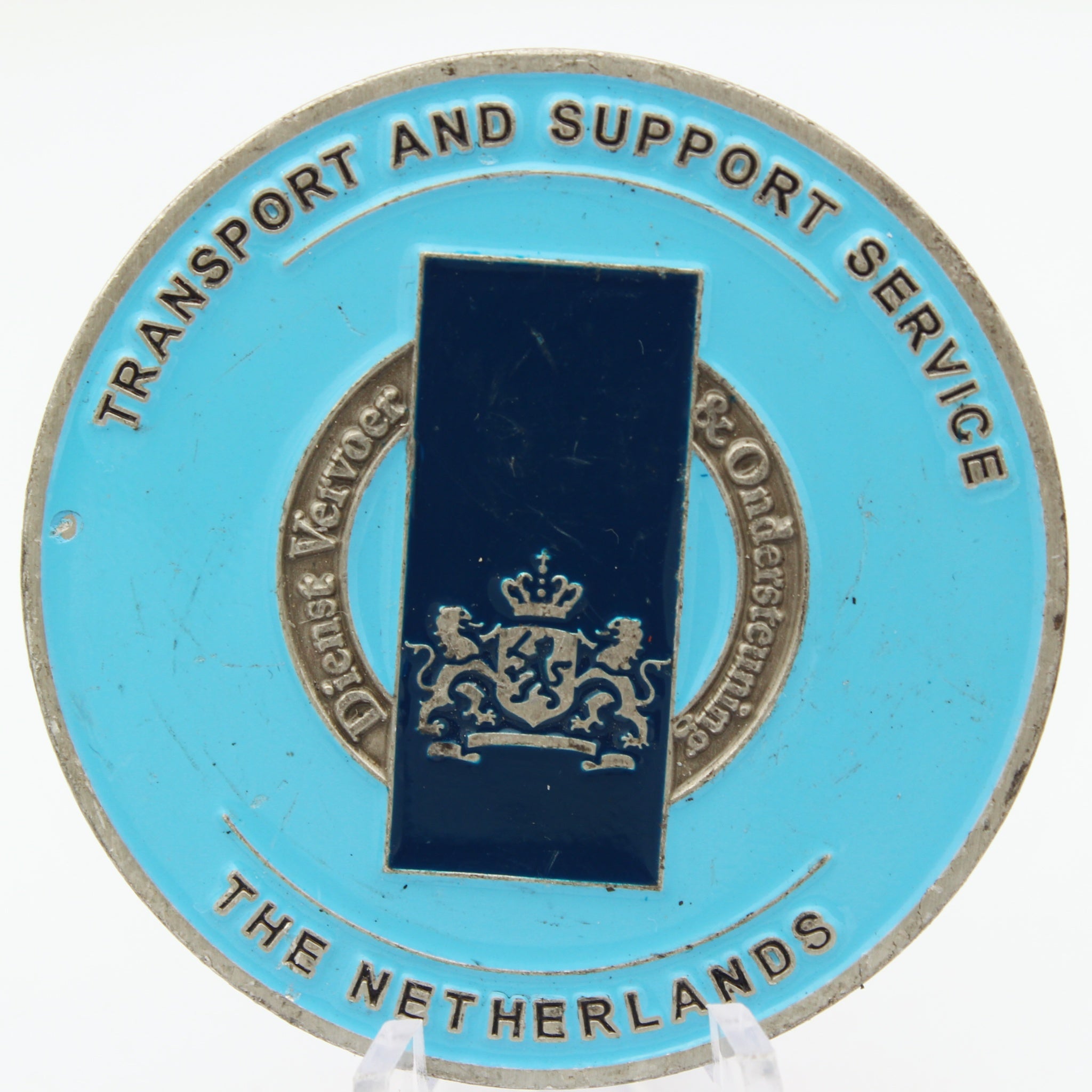 Dutch Transport & Support Service "Dienst Vervoer & Ondersteuning" Challenge Coin 2" Copper - Pre-Owned