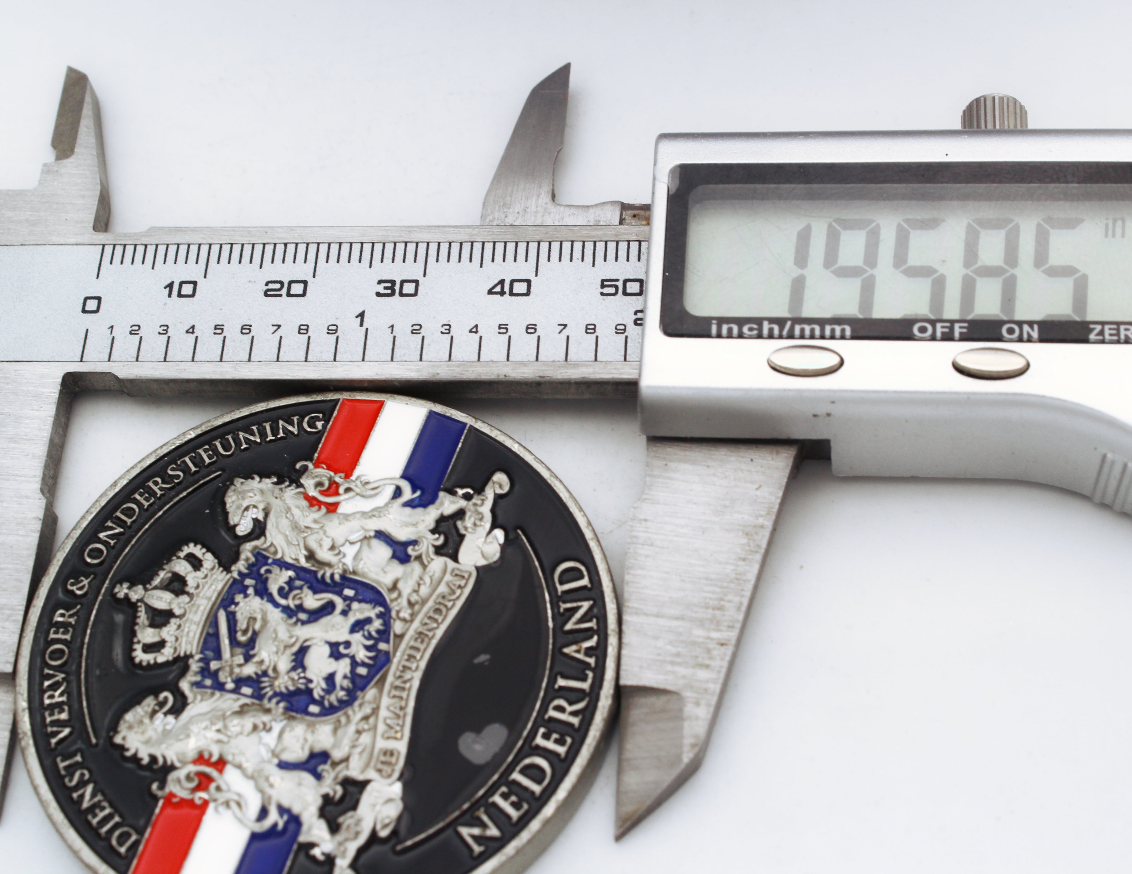 Dutch Transport & Support Service "Dienst Vervoer & Ondersteuning" Challenge Coin 2" Copper - Pre-Owned