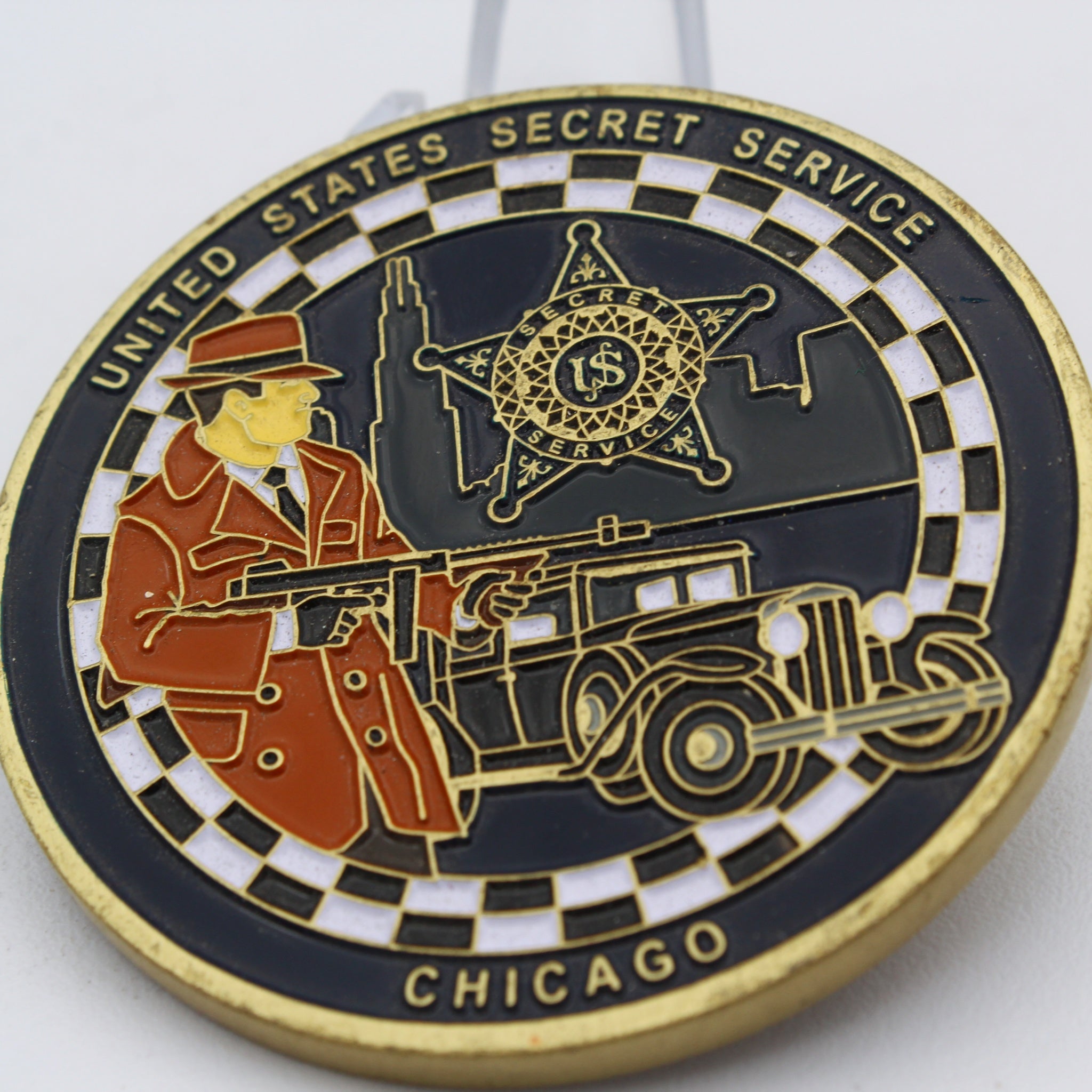 US Secret Service Chicago Office Vintage Style Challenge Coin – 2 Inch Copper