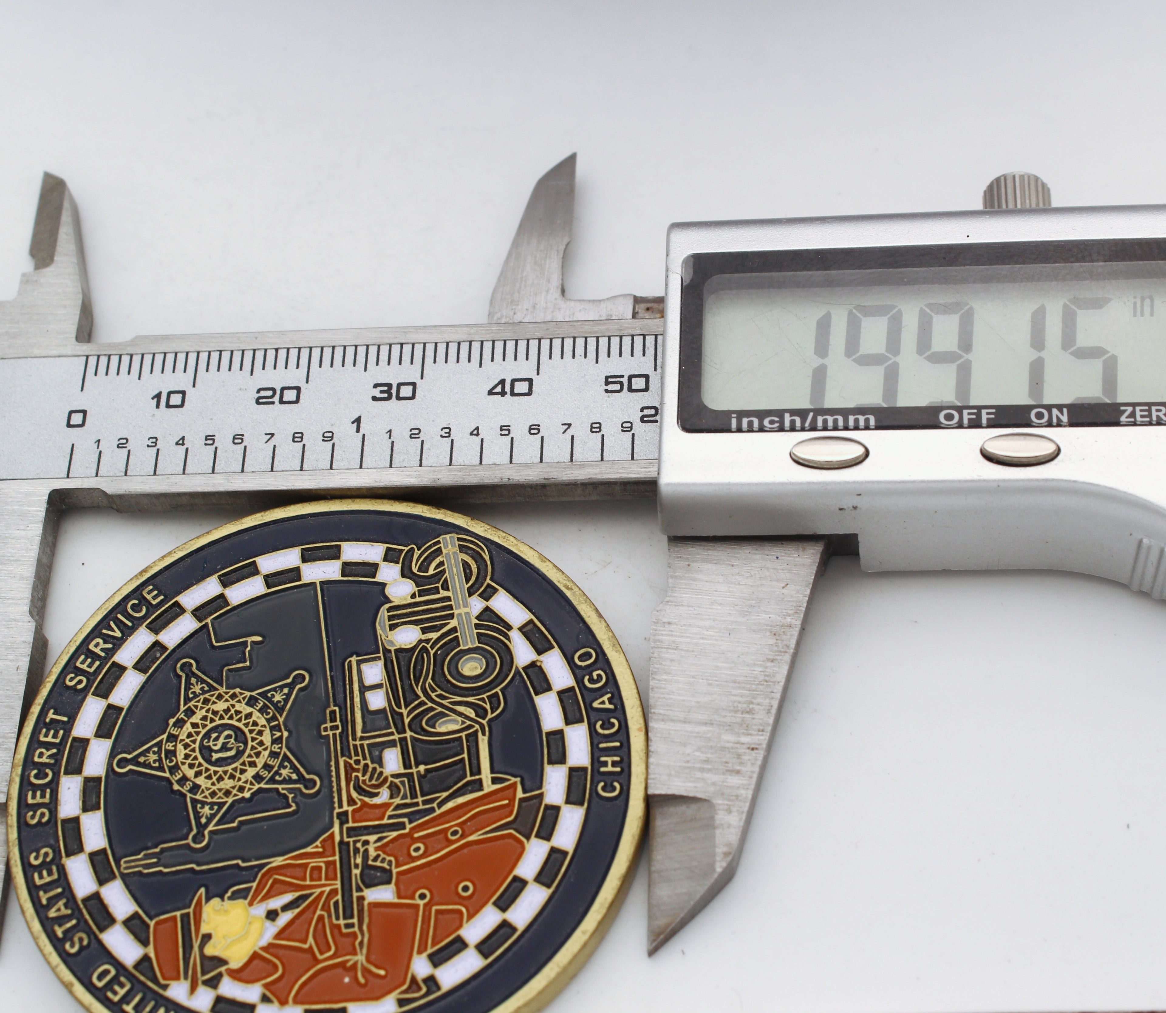 US Secret Service Chicago Office Vintage Style Challenge Coin – 2 Inch Copper