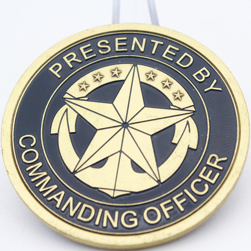 USS Benfold DDG-65 Commanding Officer Challenge Coin – 2 Inch Bronze - Pre-Owned