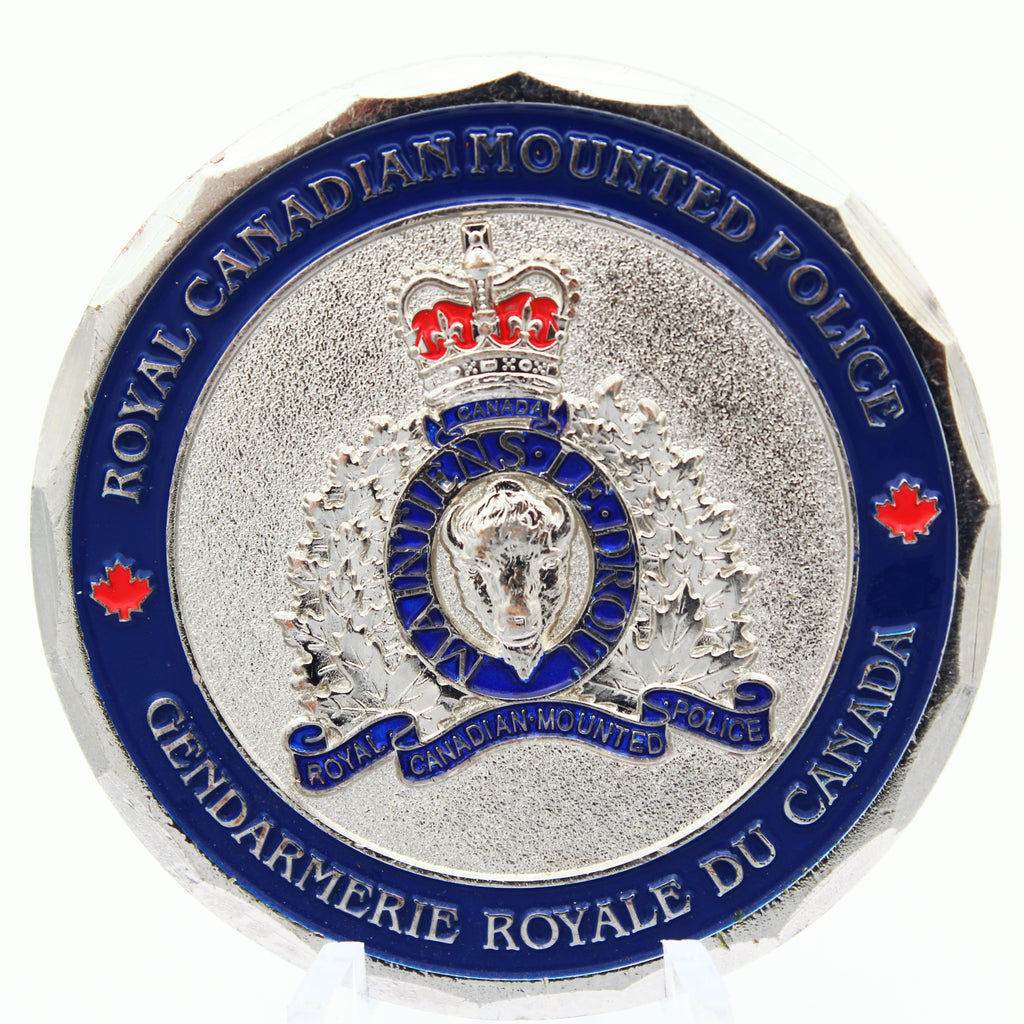 Royal Canadian Mounted Police RCMP White Rock Detachment Challenge Coin 1.75" - Pre-Owned