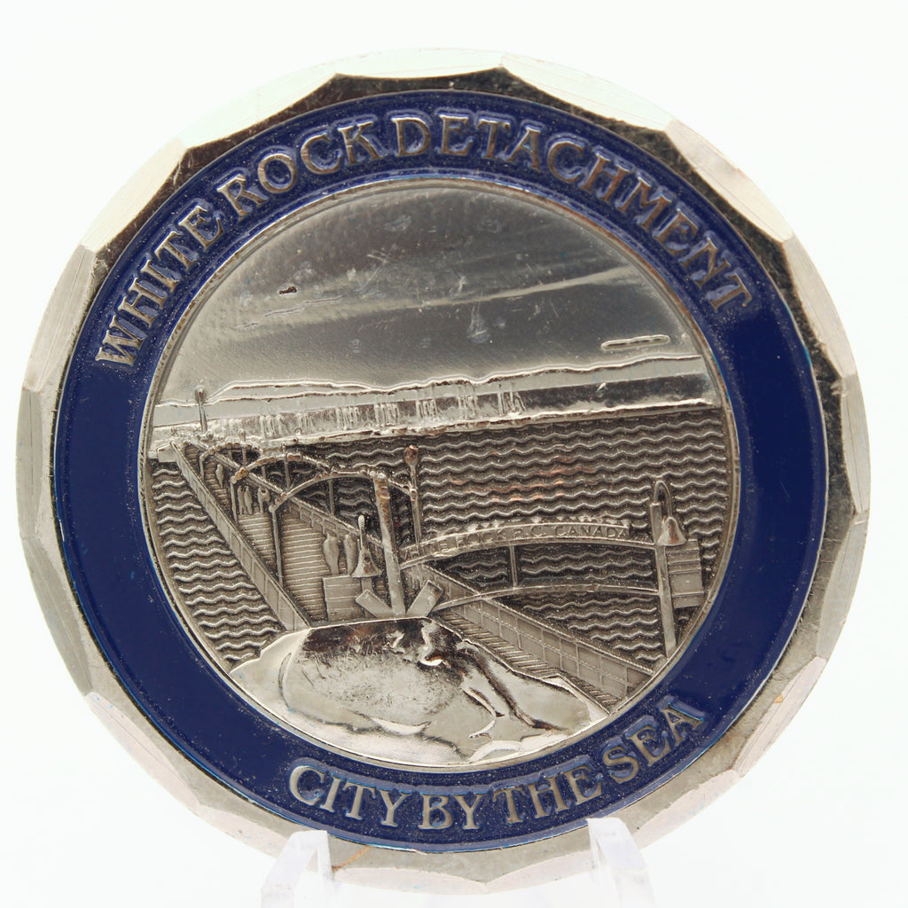 Royal Canadian Mounted Police RCMP White Rock Detachment Challenge Coin 1.75" - Pre-Owned