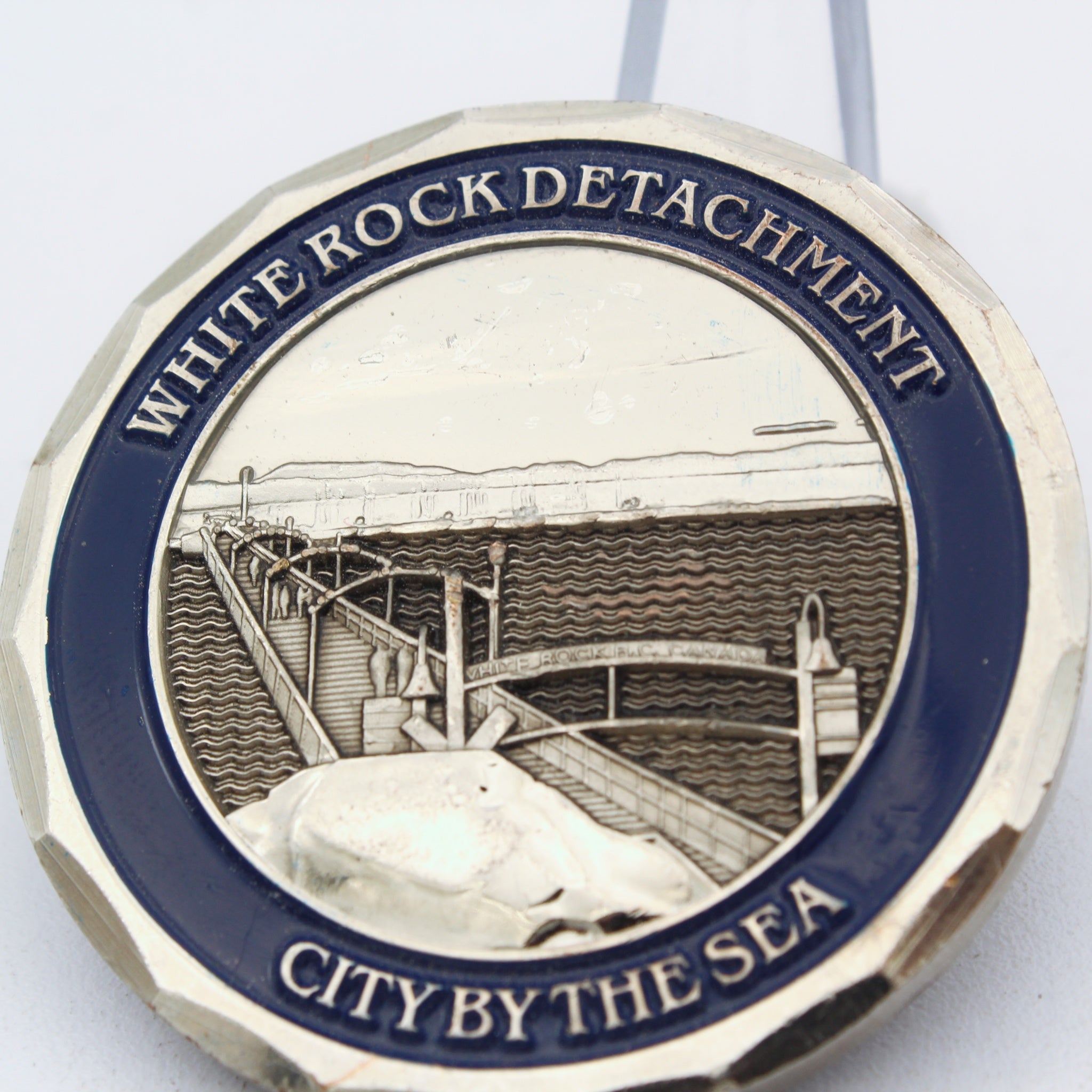 Royal Canadian Mounted Police RCMP White Rock Detachment Challenge Coin 1.75" - Pre-Owned