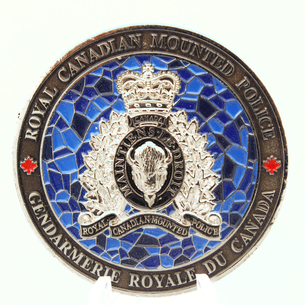 RCMP Royal Canadian Mounted Police Justice Truth Valor Challenge Coin 1.75" - Pre-Owned
