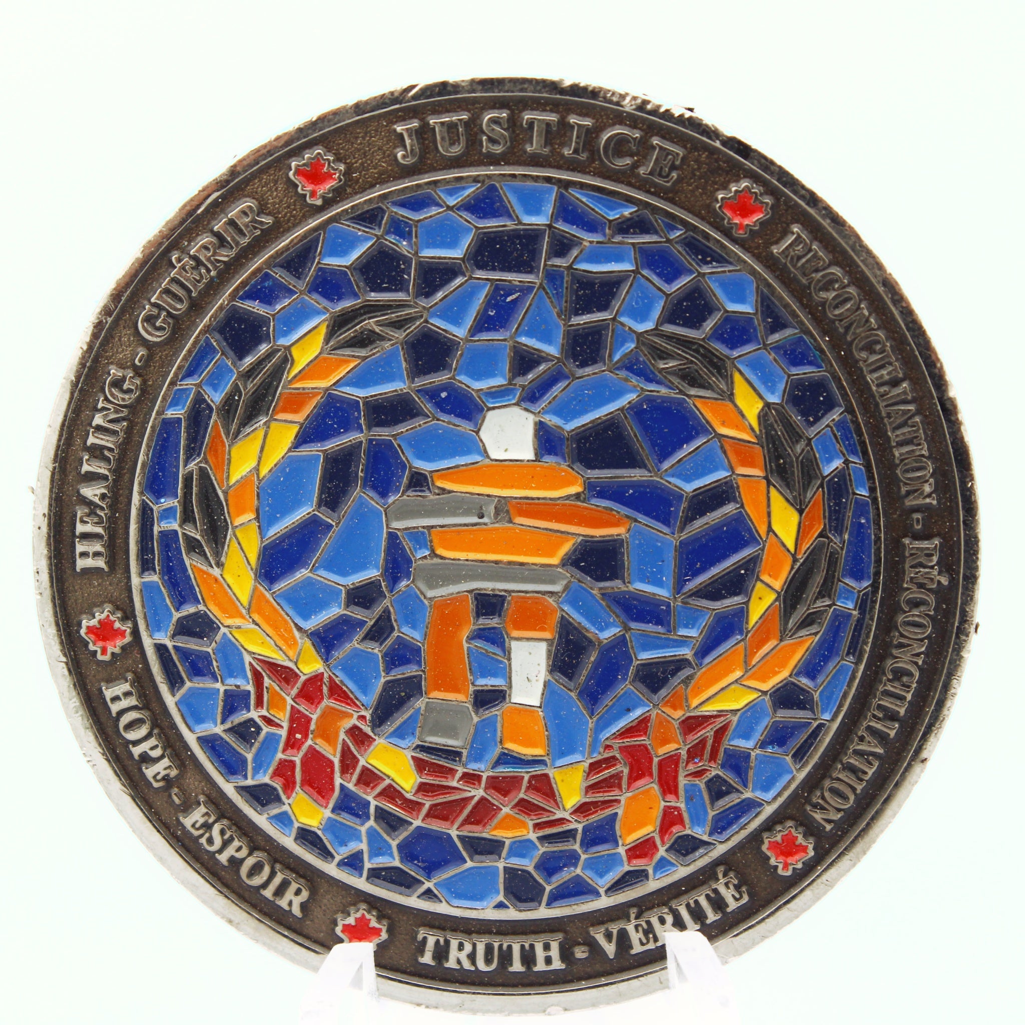 RCMP Royal Canadian Mounted Police Justice Truth Valor Challenge Coin 1.75" - Pre-Owned