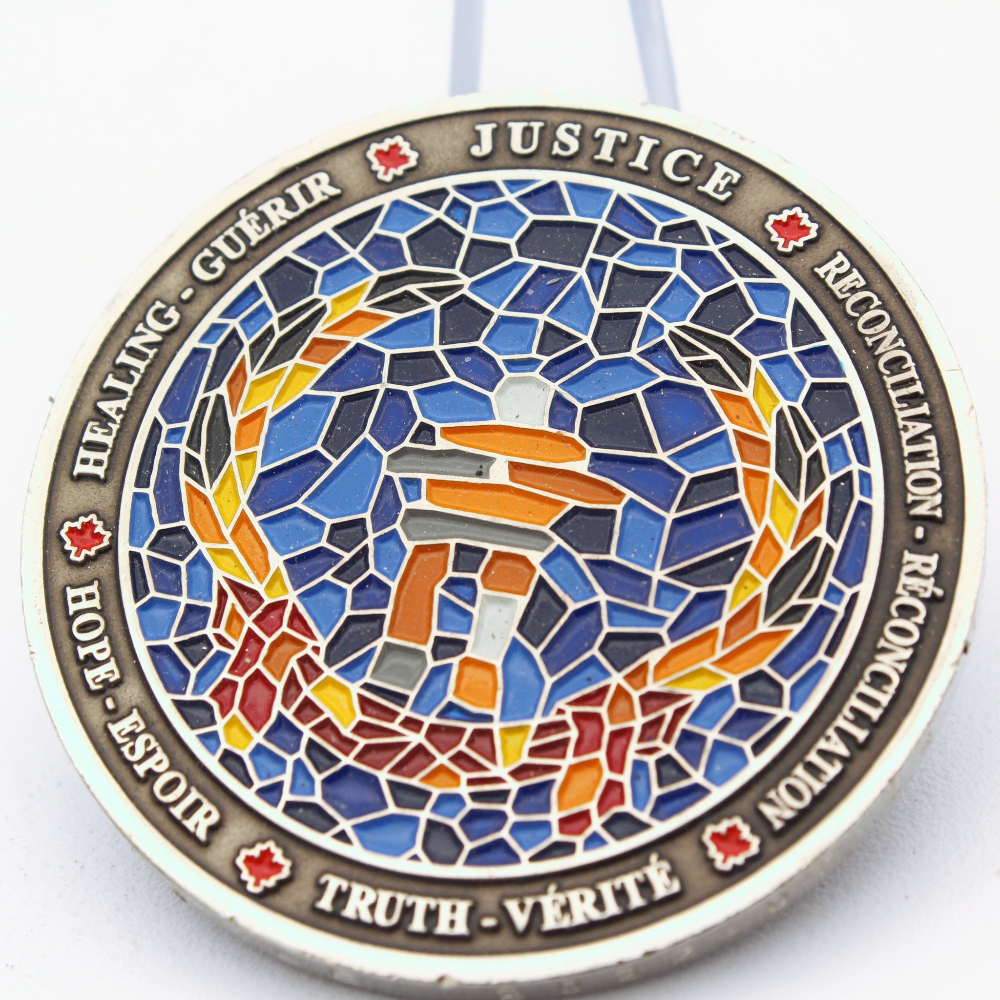 RCMP Royal Canadian Mounted Police Justice Truth Valor Challenge Coin 1.75" - Pre-Owned