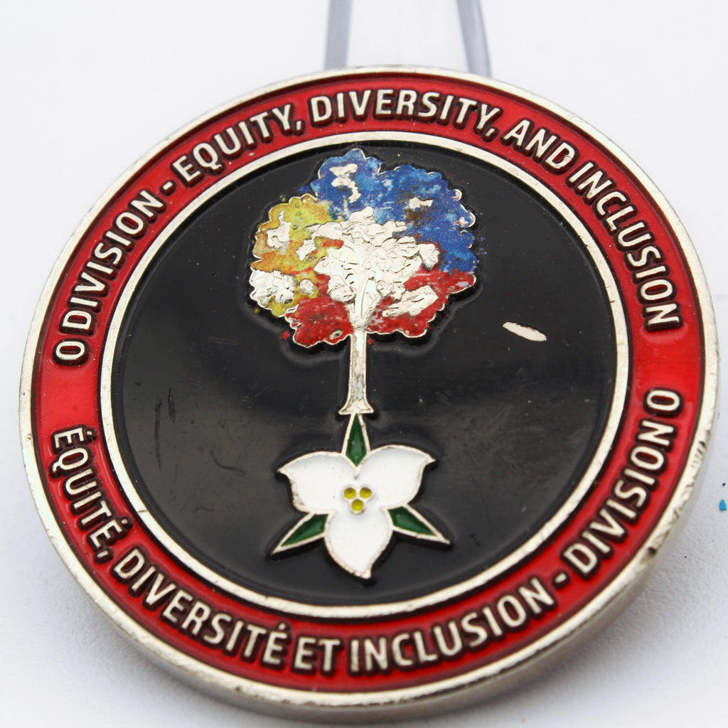 RCMP Royal Canadian Mounted Police Diversity Inclusion Challenge Coin 1.75" Copper - Pre-Owned