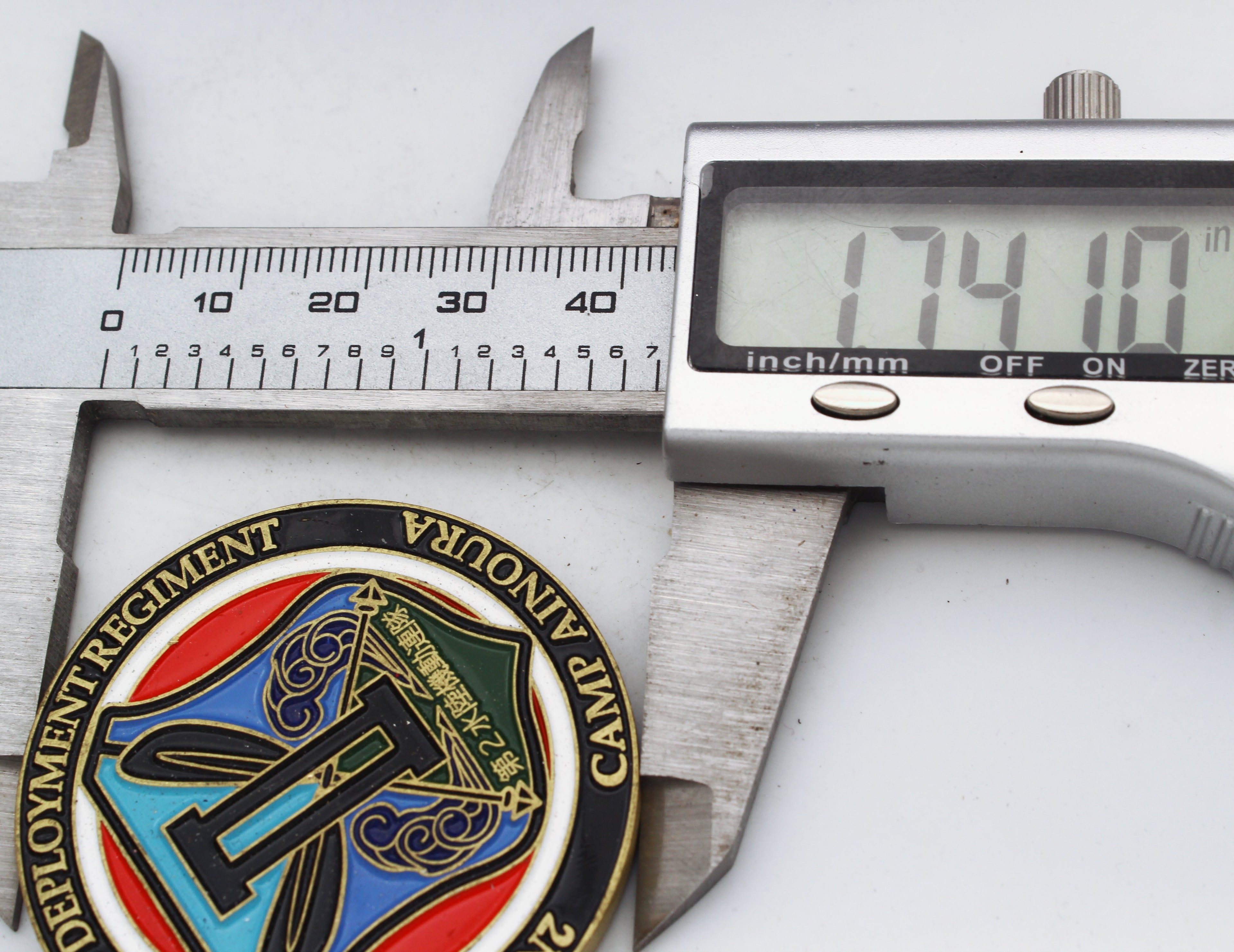 JGSDF 2nd Amphibious Rapid Deployment Challenge Coin 1.75" | ARDB Camp Ainoura - Pre-Owned