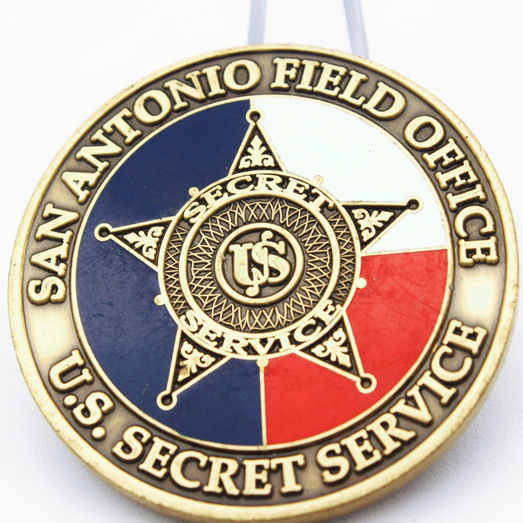 U.S. Secret Service San Antonio Field Office Coin 1.75" Bronze – Texas Collectible - Pre-Owned