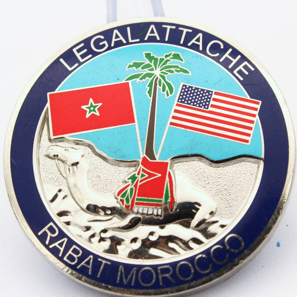 FBI LEGAT Rabat Morocco Coin 1.75" Bronze – Legal Attaché Collectible - Pre-Owned