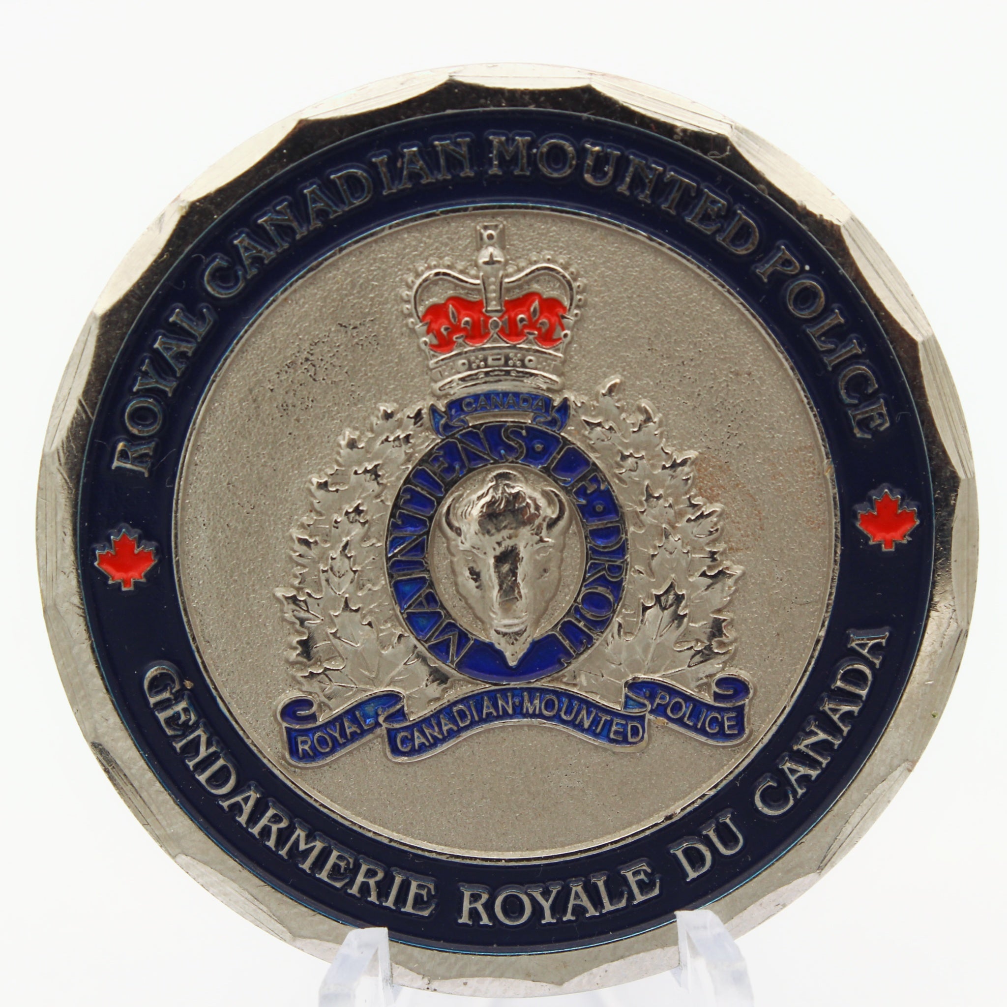 Royal Canadian Mounted Police Surrey RCMP Training & Development Challenge Coin 1.75" Copper - Pre-Owned
