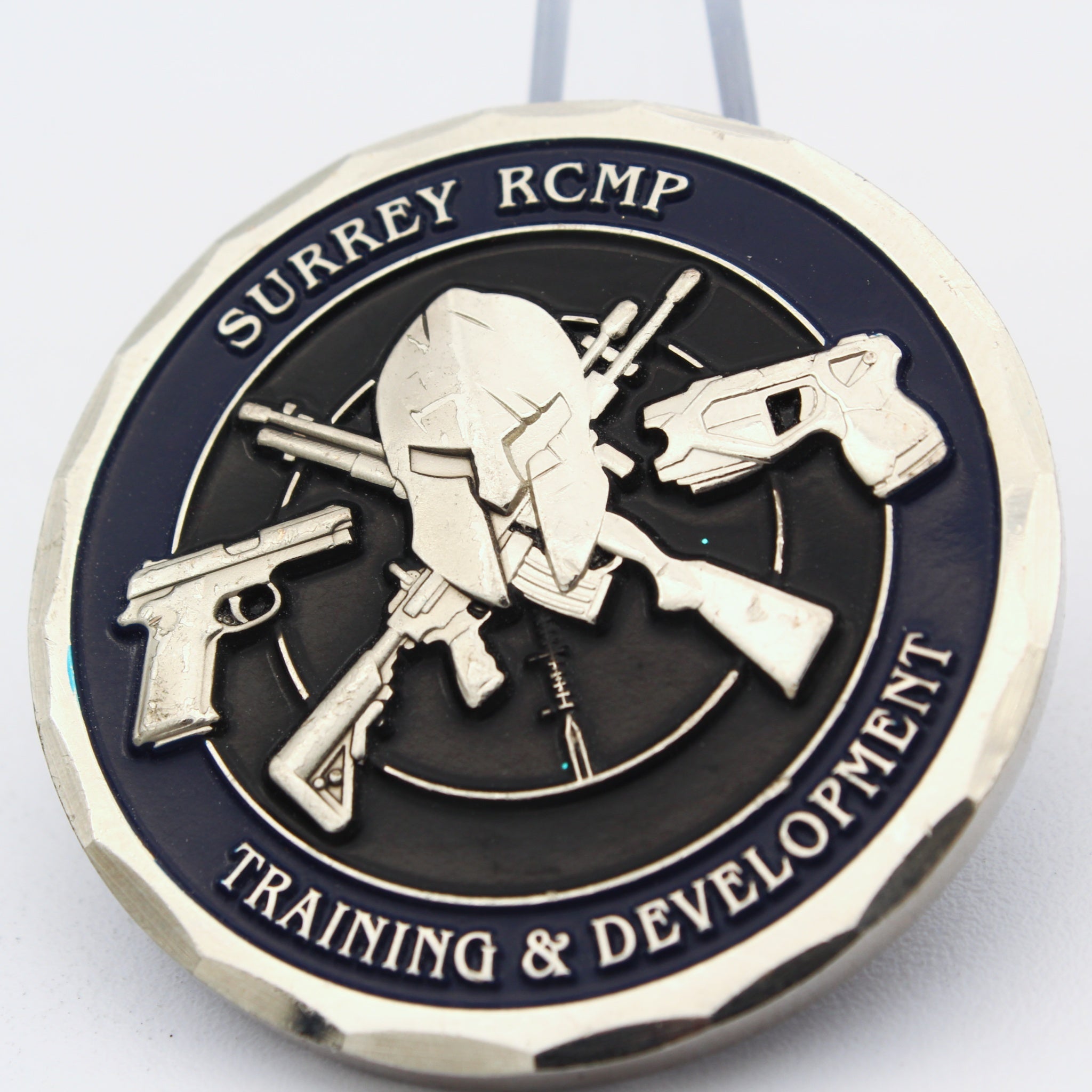 Royal Canadian Mounted Police Surrey RCMP Training & Development Challenge Coin 1.75" Copper - Pre-Owned