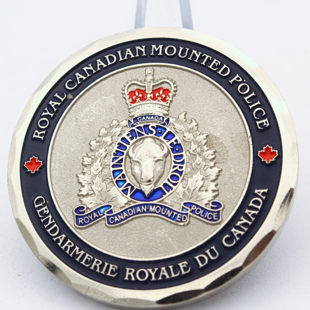 Royal Canadian Mounted Police Surrey RCMP Training & Development Challenge Coin 1.75" Copper - Pre-Owned