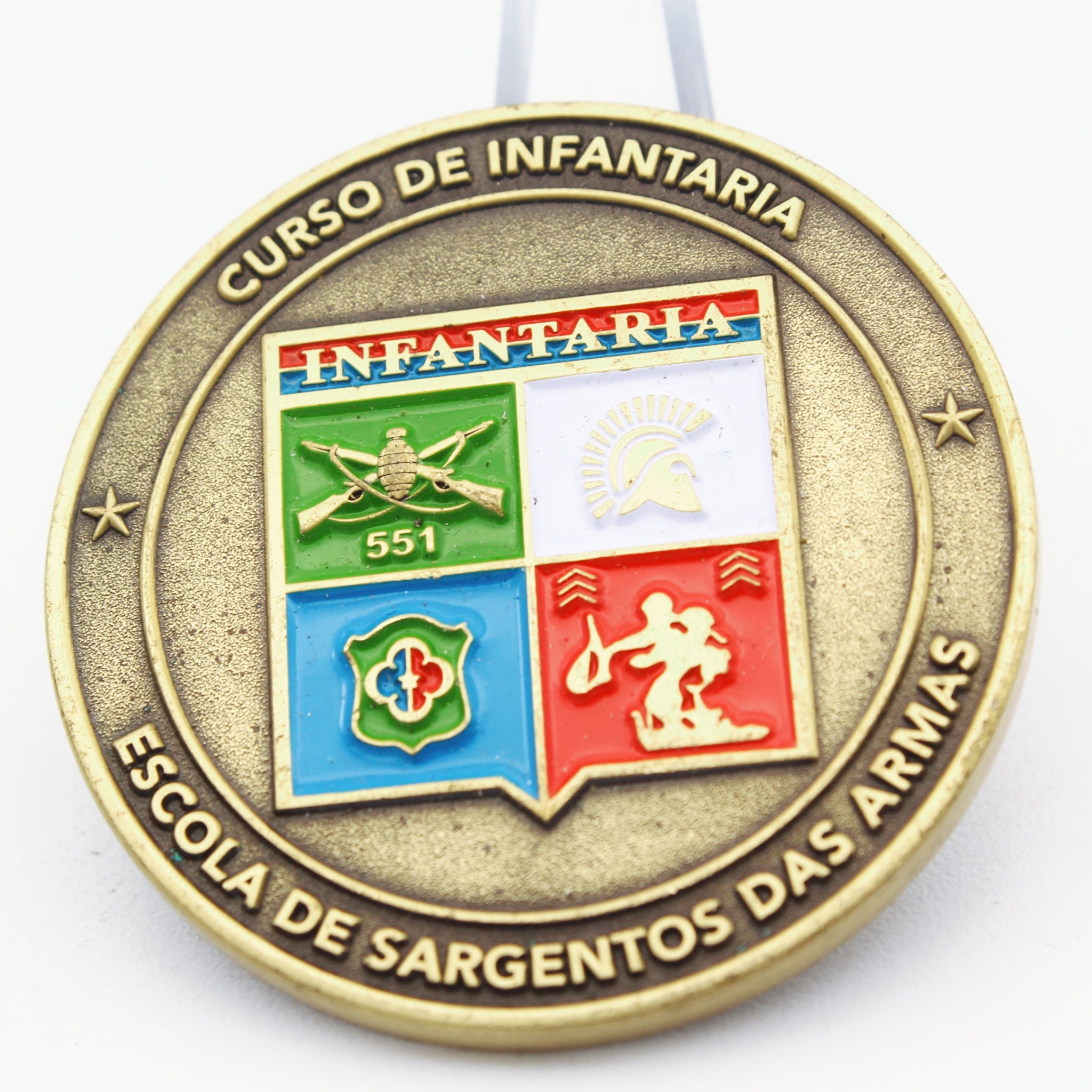 Brazil Army Infantry Course Challenge Coin – ESA Escola de Sargentos das Armas 1.75" Copper - Pre-Owned