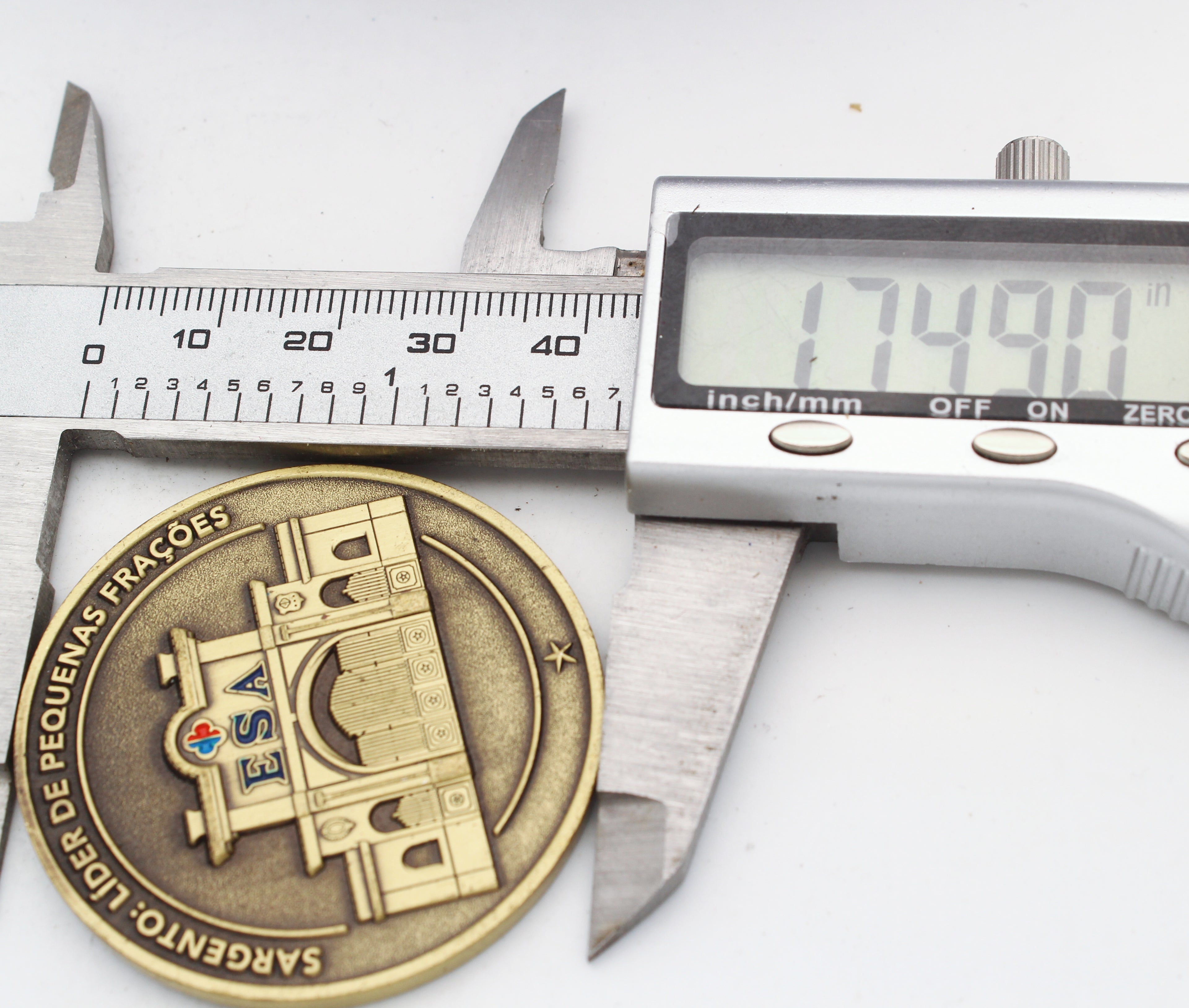 Brazil Army Infantry Course Challenge Coin – ESA Escola de Sargentos das Armas 1.75" Copper - Pre-Owned