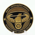 Polícia Civil RJ CORE Air Operations Challenge Coin – Serviço Aeropolicial (Operações Aéreas) 1.65" Copper - Pre-Owned