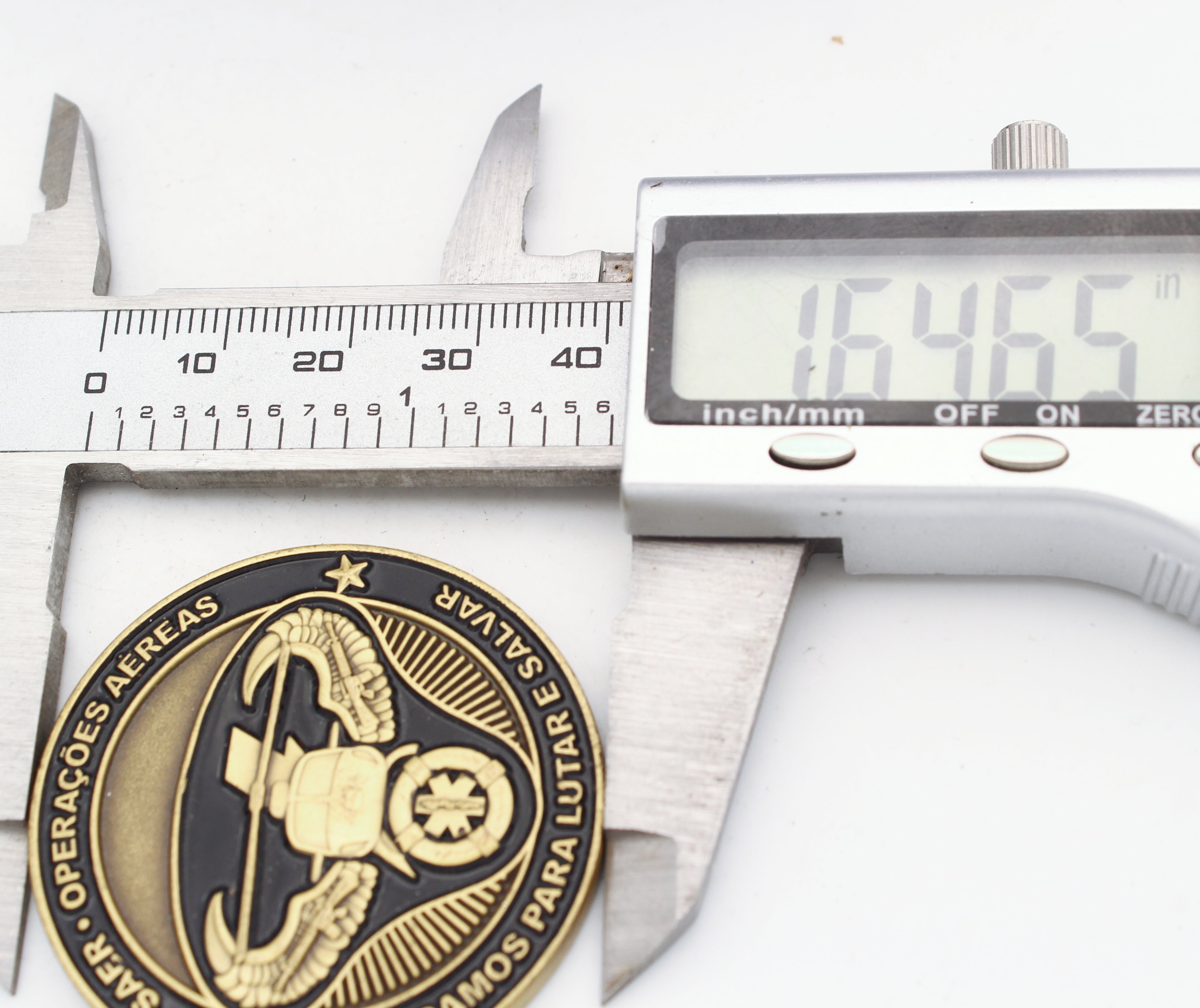 Polícia Civil RJ CORE Air Operations Challenge Coin – Serviço Aeropolicial (Operações Aéreas) 1.65" Copper - Pre-Owned