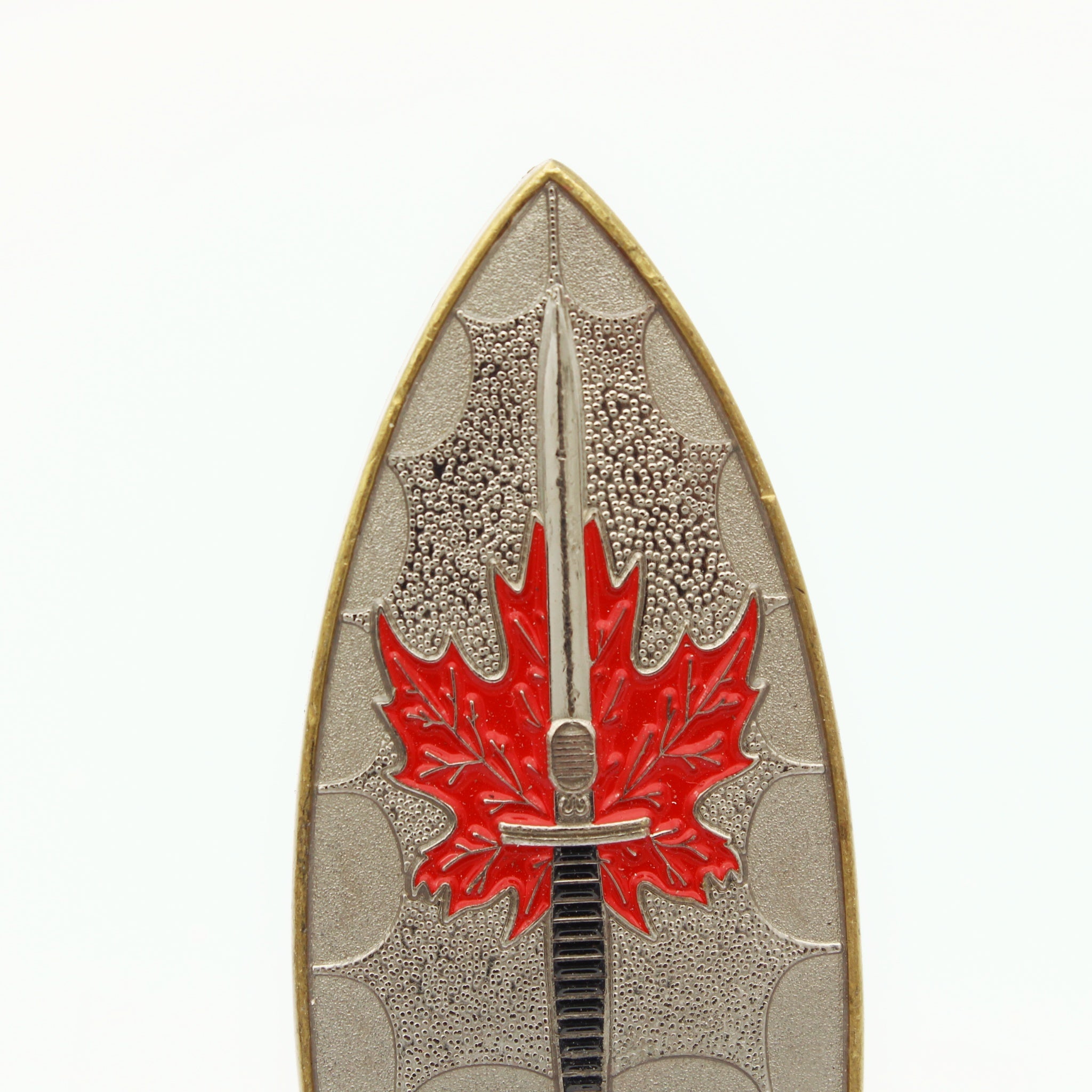 Canadian Special Operations Regiment Copper Arrowhead Tactical Challenge Coin -Winged Dagger & Maple Leaf – Operations Regiment - Pre-Owned