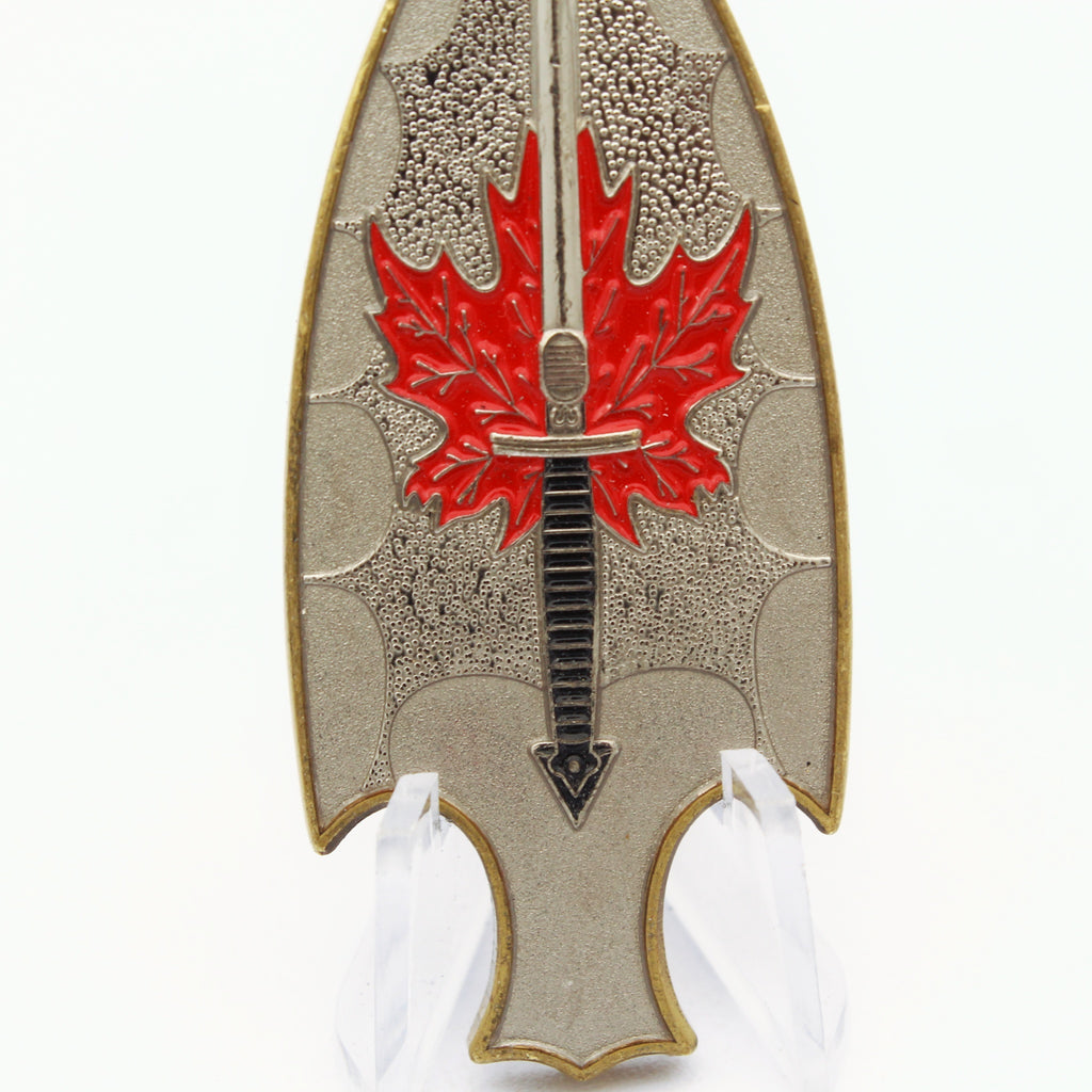 Canadian Special Operations Regiment Copper Arrowhead Tactical Challenge Coin -Winged Dagger & Maple Leaf – Operations Regiment - Pre-Owned