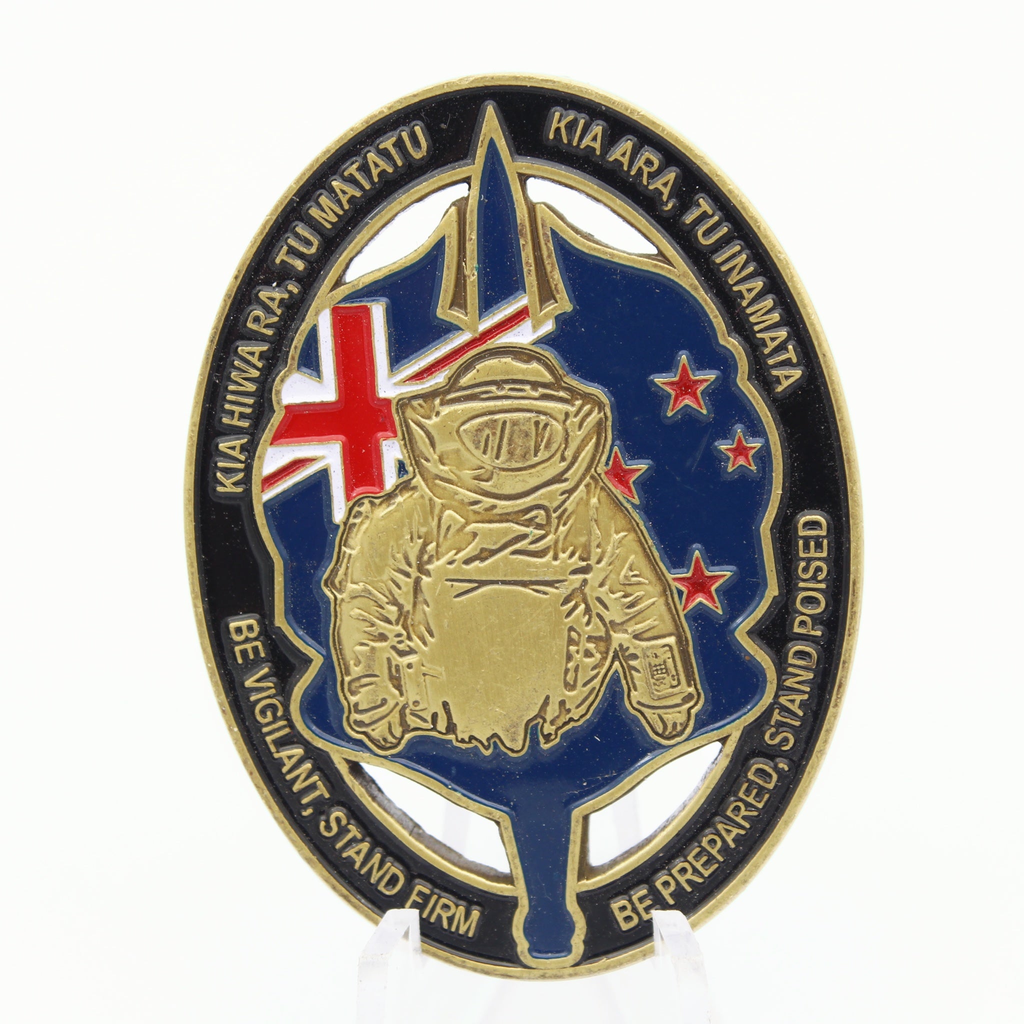 1 NZSAS Regt EOD Challenge Coin 2 Inch – "Into Harm's Way" | New Zealand Special Air Service - Pre-Owned
